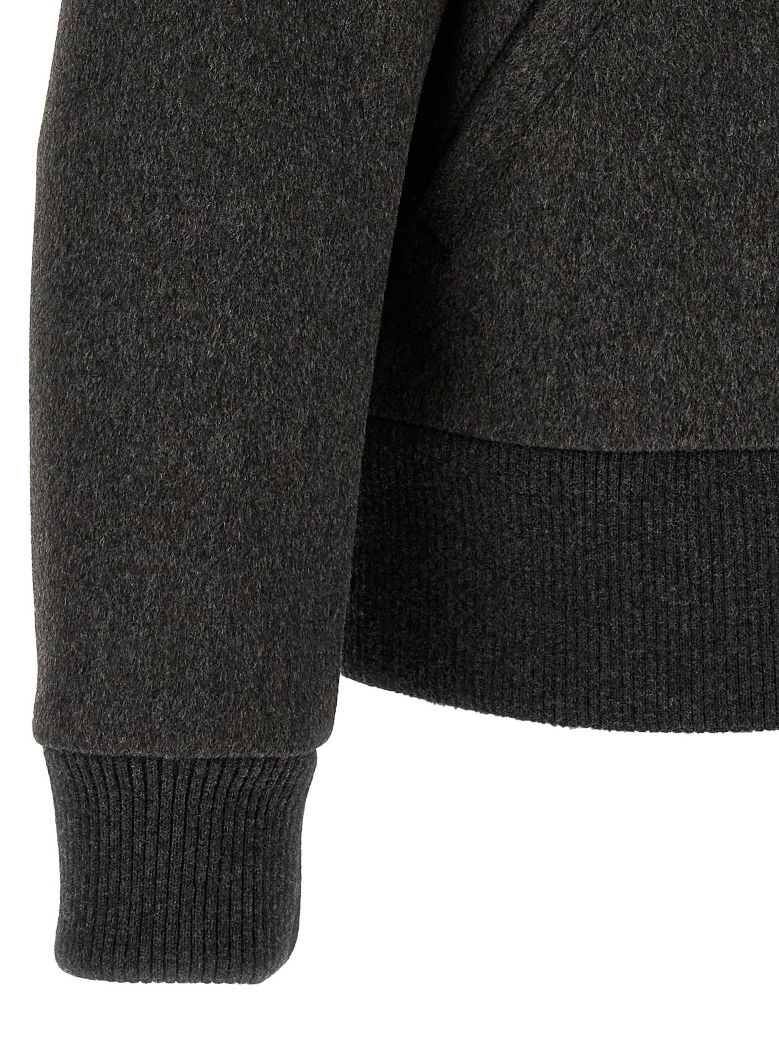 Virgin Wool Men's Bomber - Lardini - Modalova