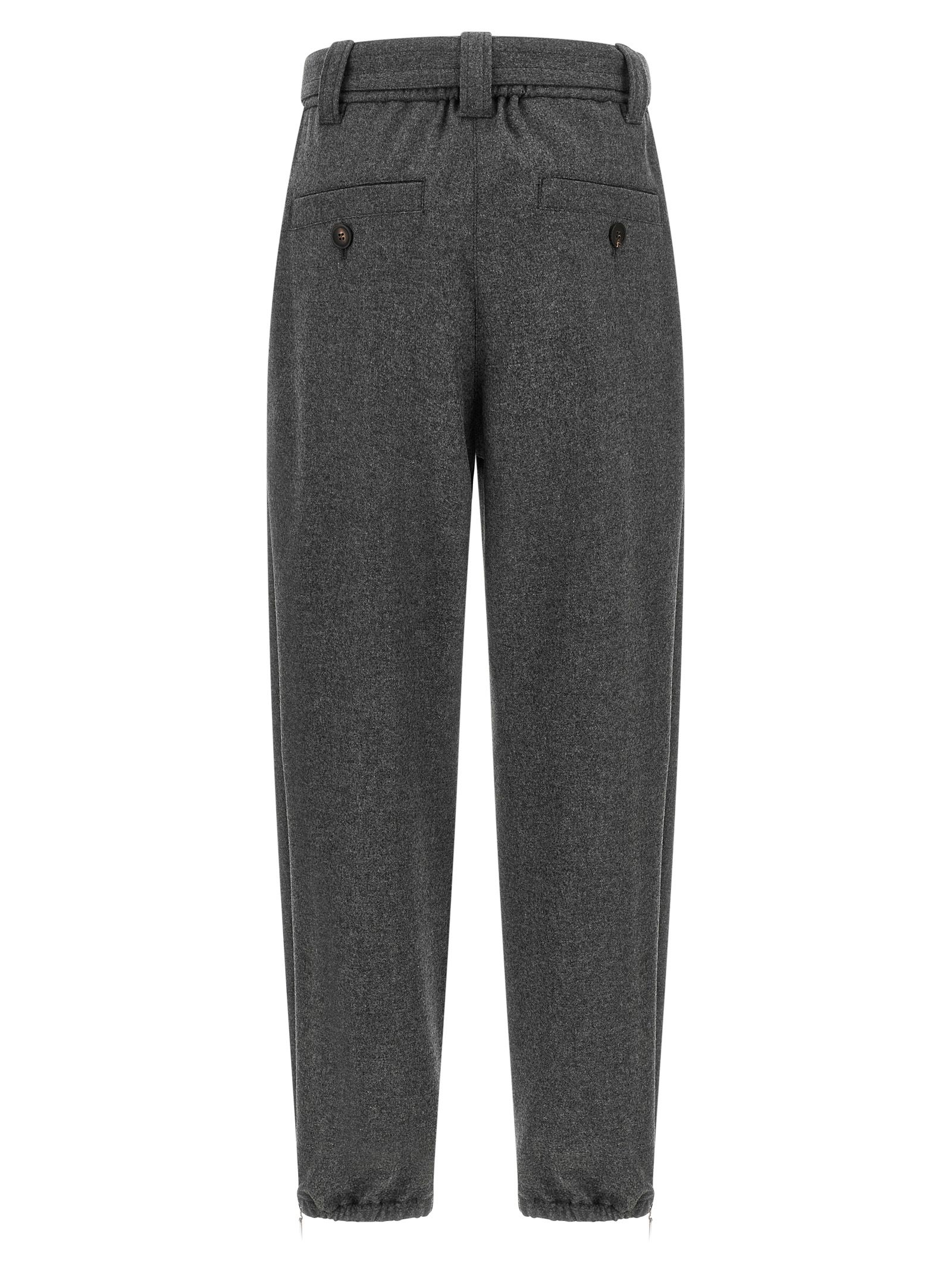 Virgin Wool Cargo Women's Pants - Brunello Cucinelli - Modalova