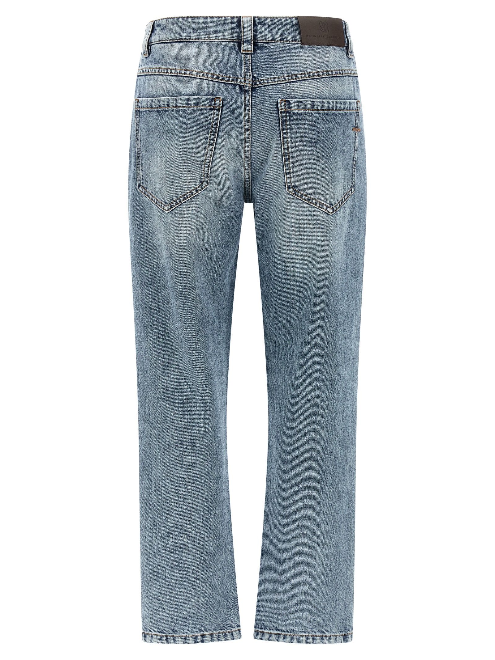 Cotton Straight-Leg Women's Jeans - Brunello Cucinelli - Modalova