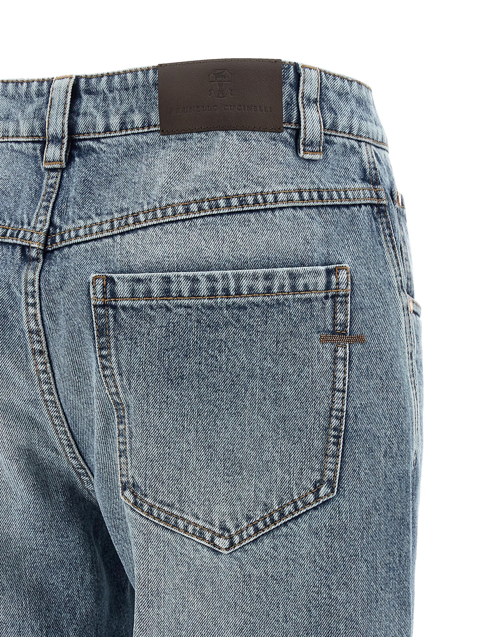Cotton Straight-Leg Women's Jeans - Brunello Cucinelli - Modalova