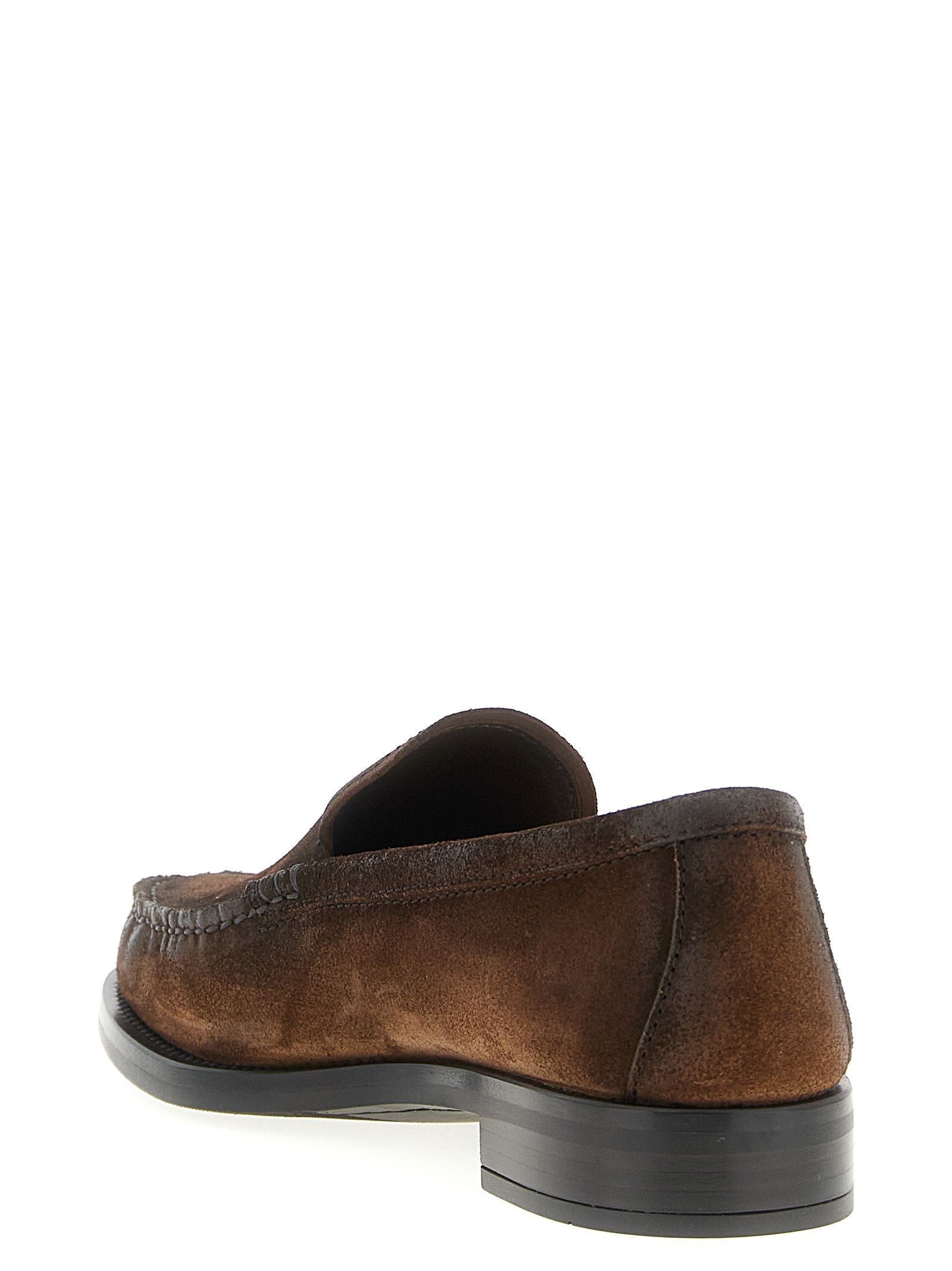 Calfskin Slip-On Women's Loafers - Prada - Modalova
