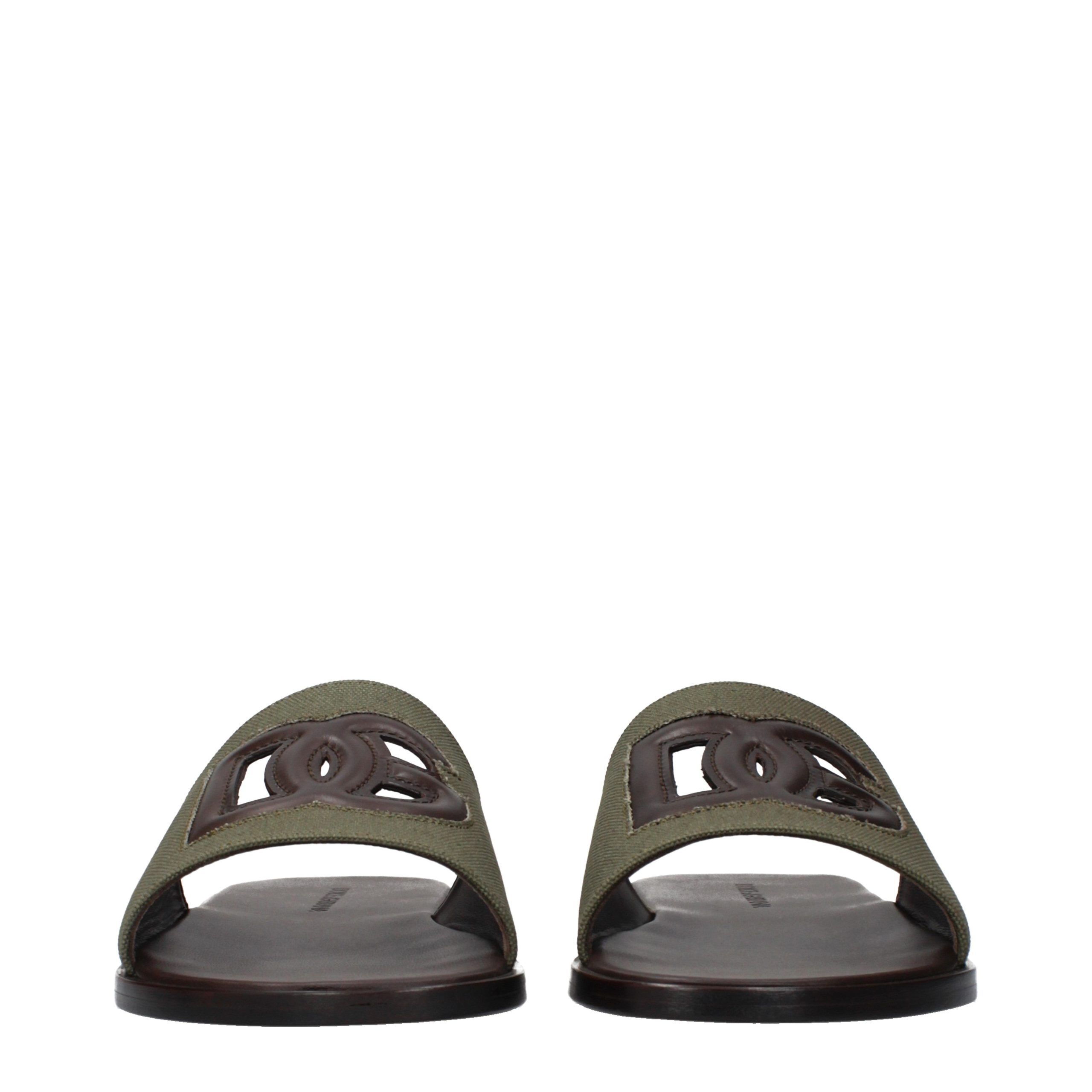 Fabric Men's Slippers - Dolce & Gabbana - Modalova