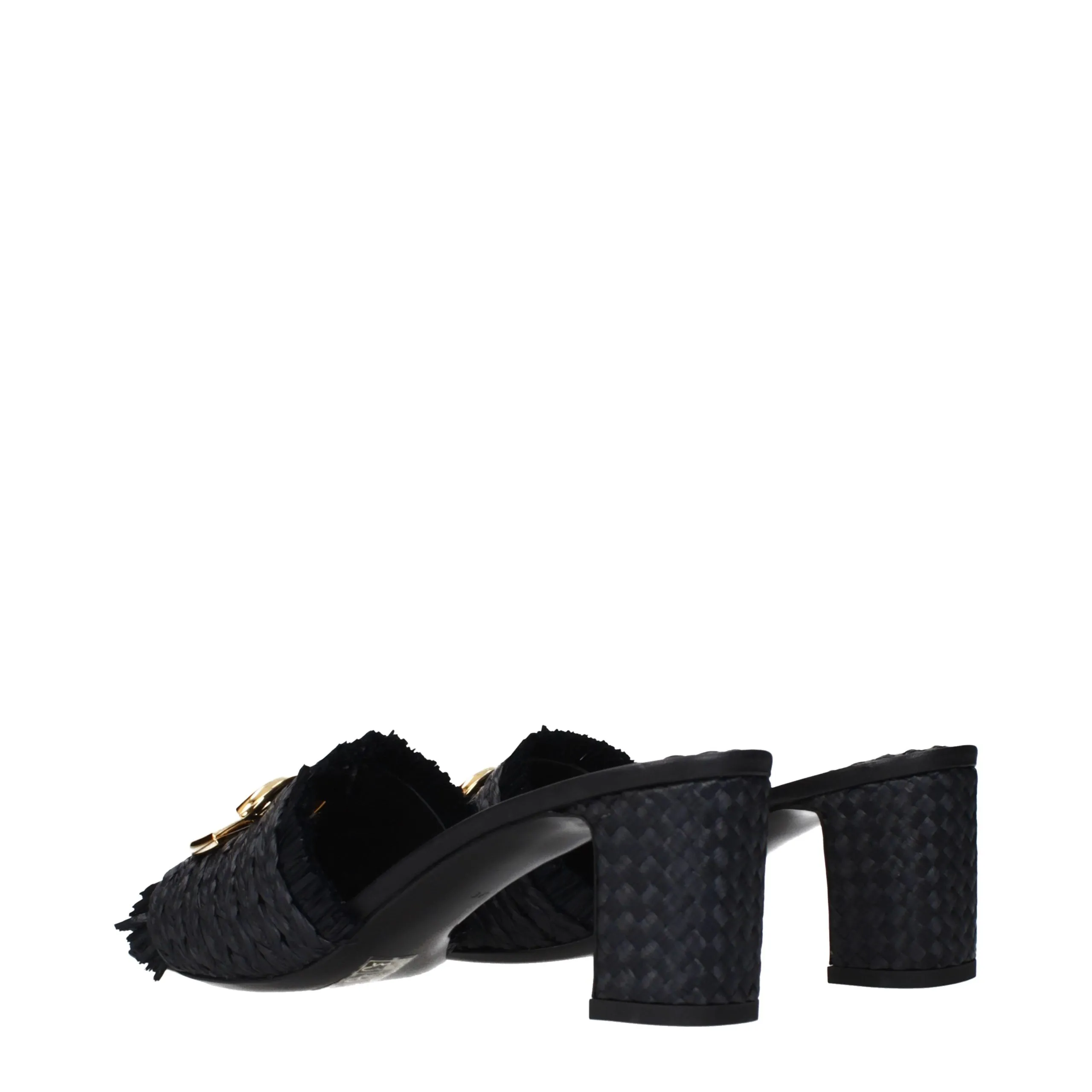Raffia Platform Women's Sandals - Dolce & Gabbana - Modalova