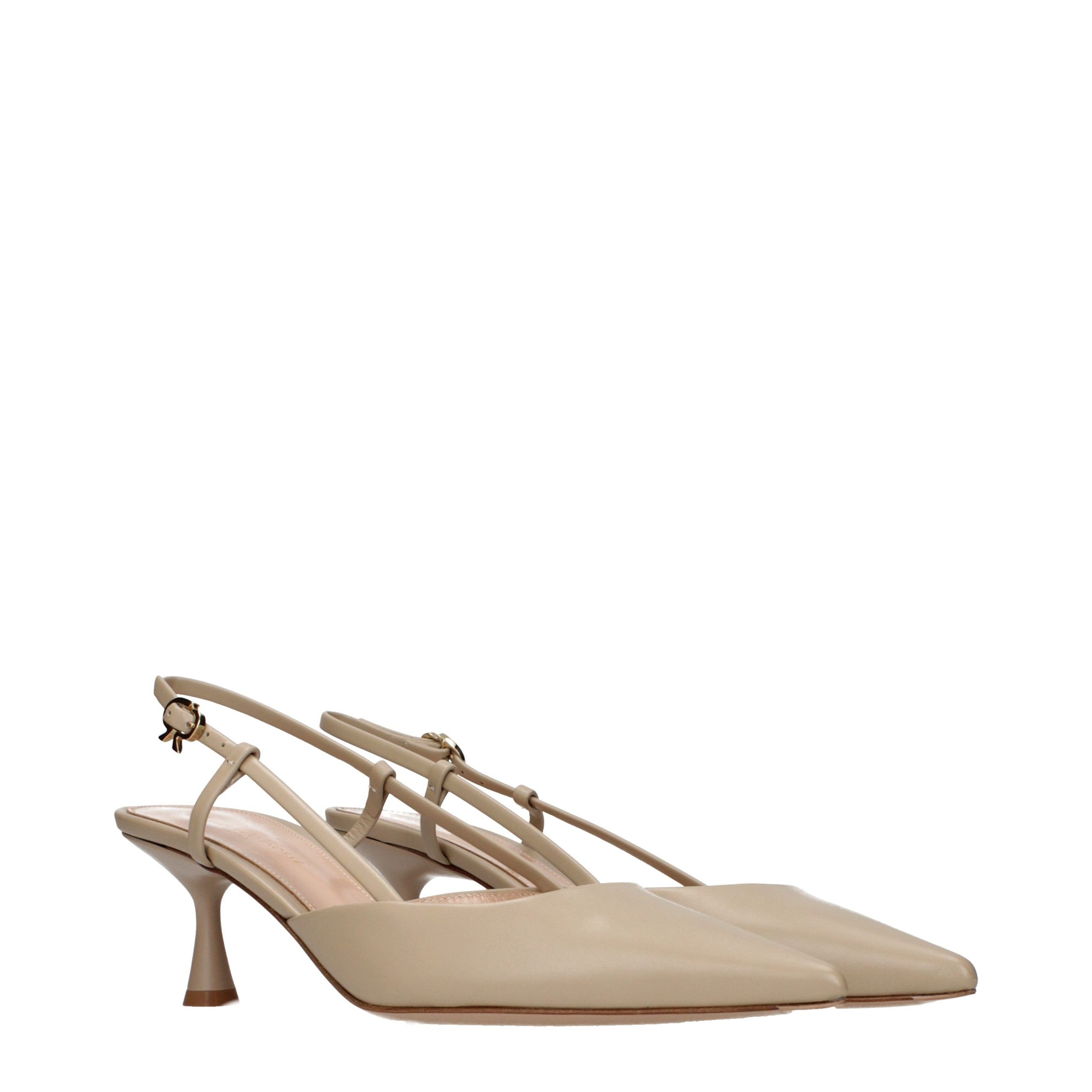 Leather High Heel Women's Pumps - Gianvito Rossi - Modalova
