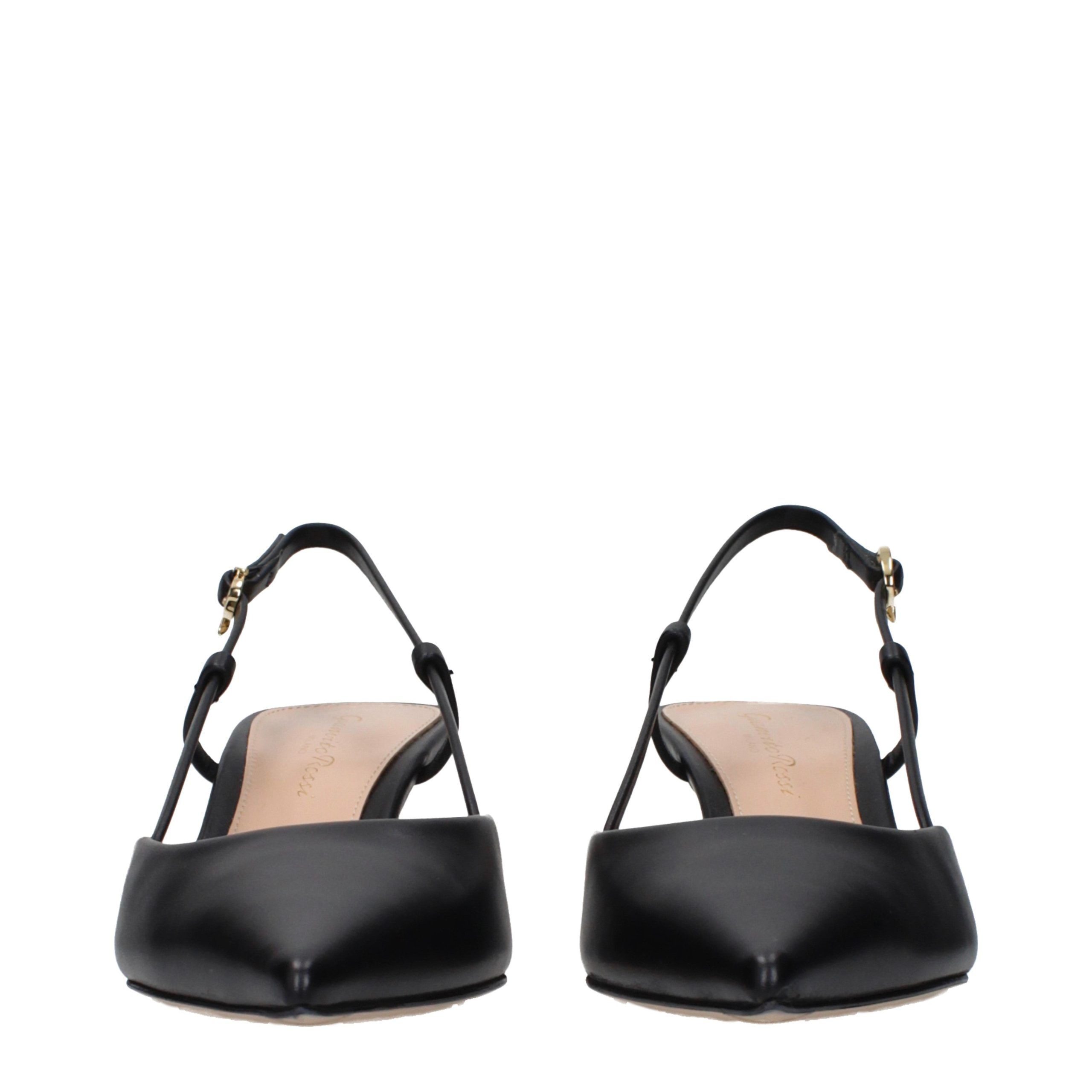 Leather Mid Heel Women's Pumps - Gianvito Rossi - Modalova