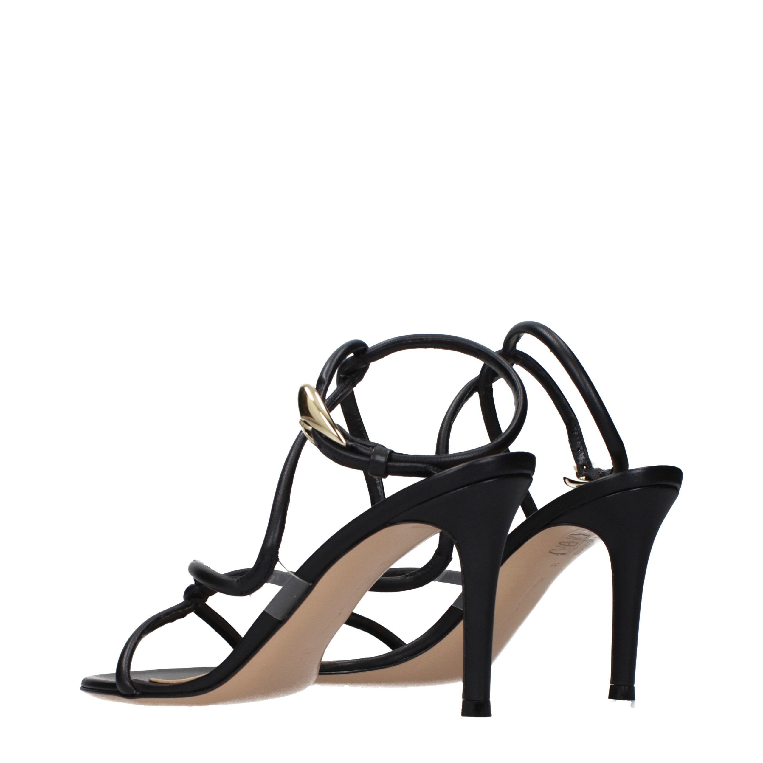 Leather Stiletto Heel Women's Sandals - Gianvito Rossi - Modalova