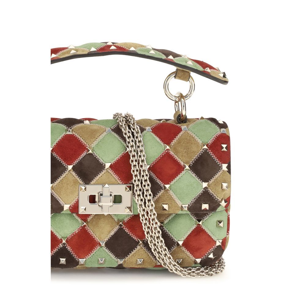 Suede Leather Shoulder Women's Bag - Valentino Garavani - Modalova