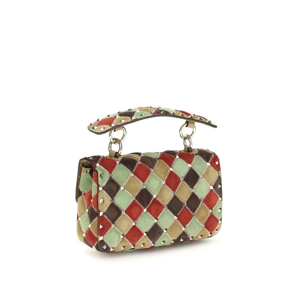 Suede Leather Shoulder Women's Bag - Valentino Garavani - Modalova