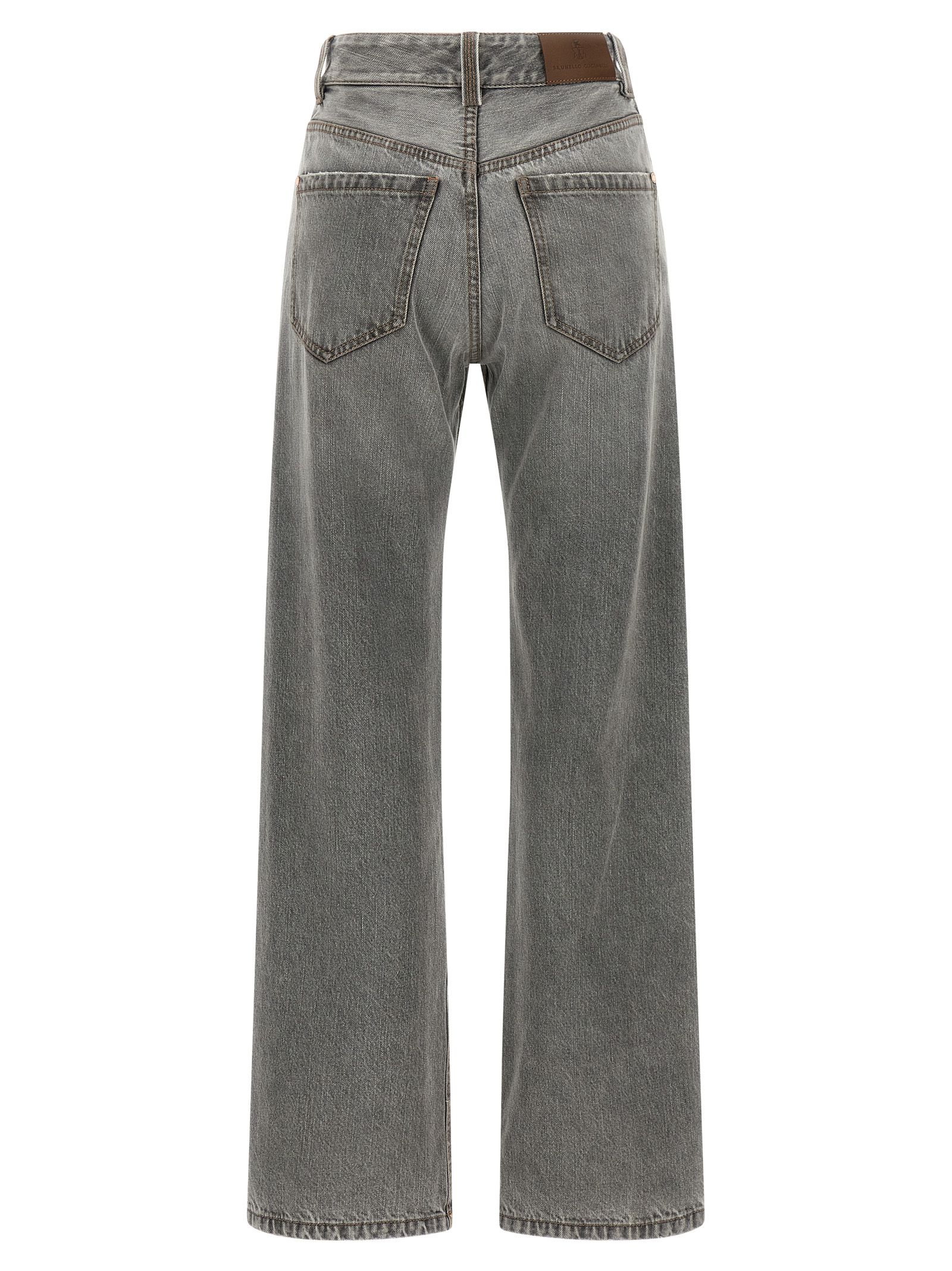 Cotton Straight-Leg Women's Jeans - Brunello Cucinelli - Modalova