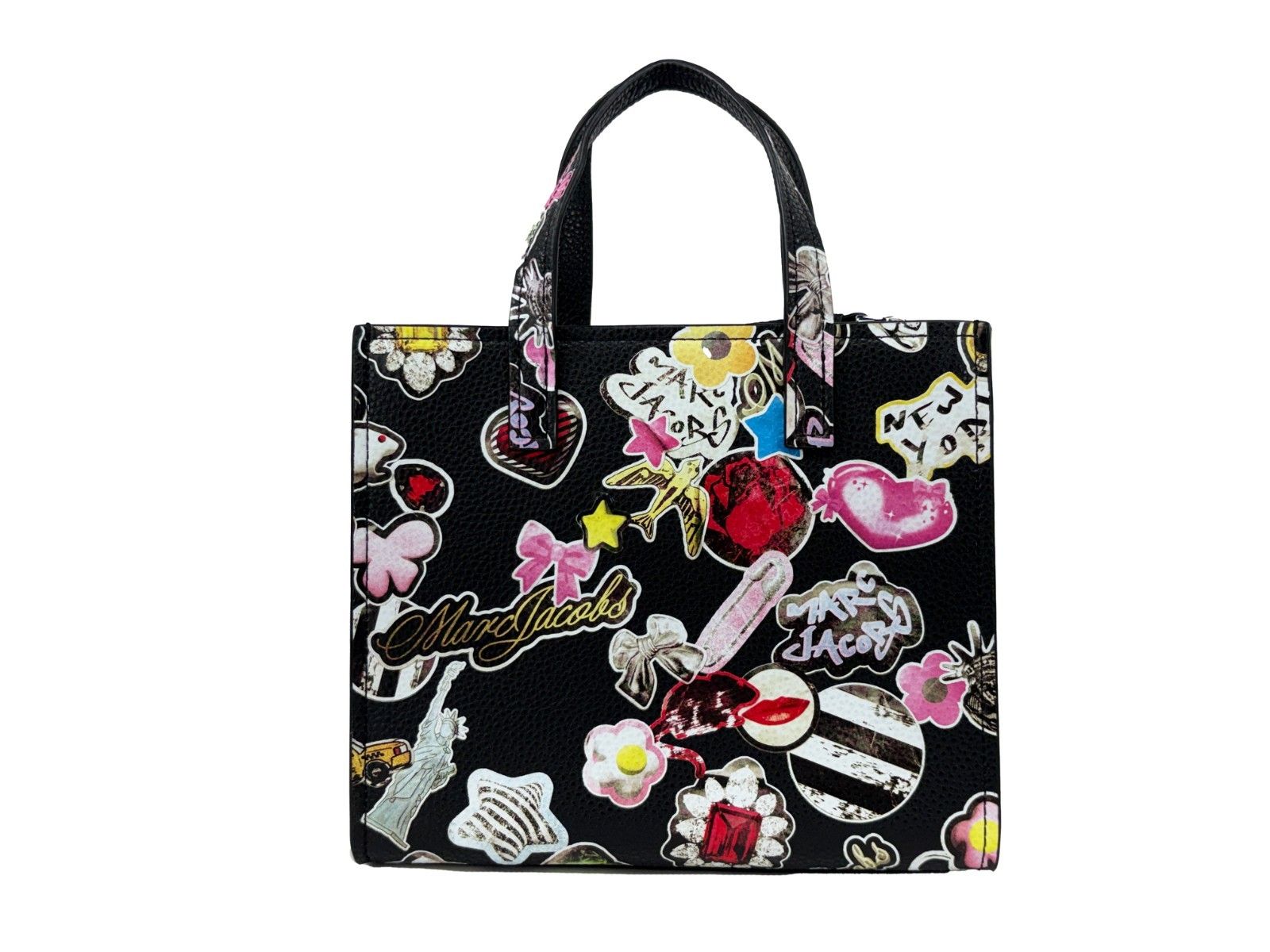 Mini Grind Black Sticker Leather Crossbody Women's Bag - Marc Jacobs - Modalova