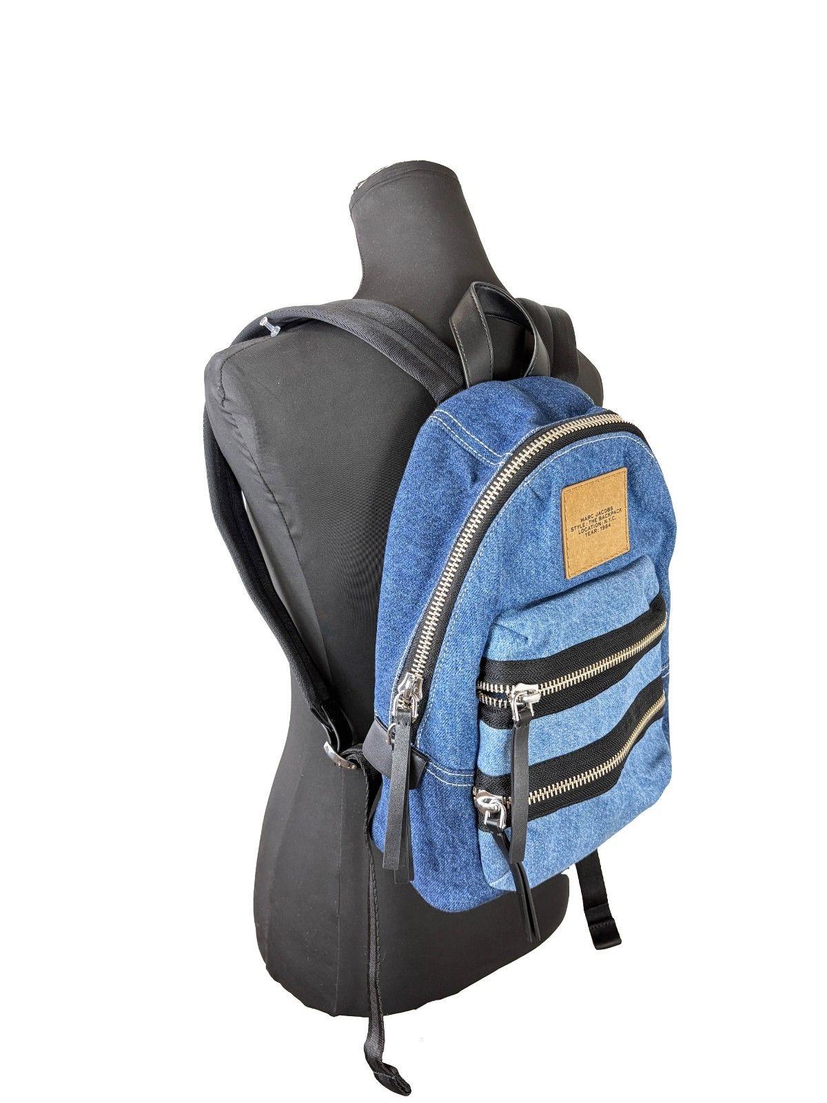 The Biker Medium Denim Backpack Women's Bookbag - Marc Jacobs - Modalova