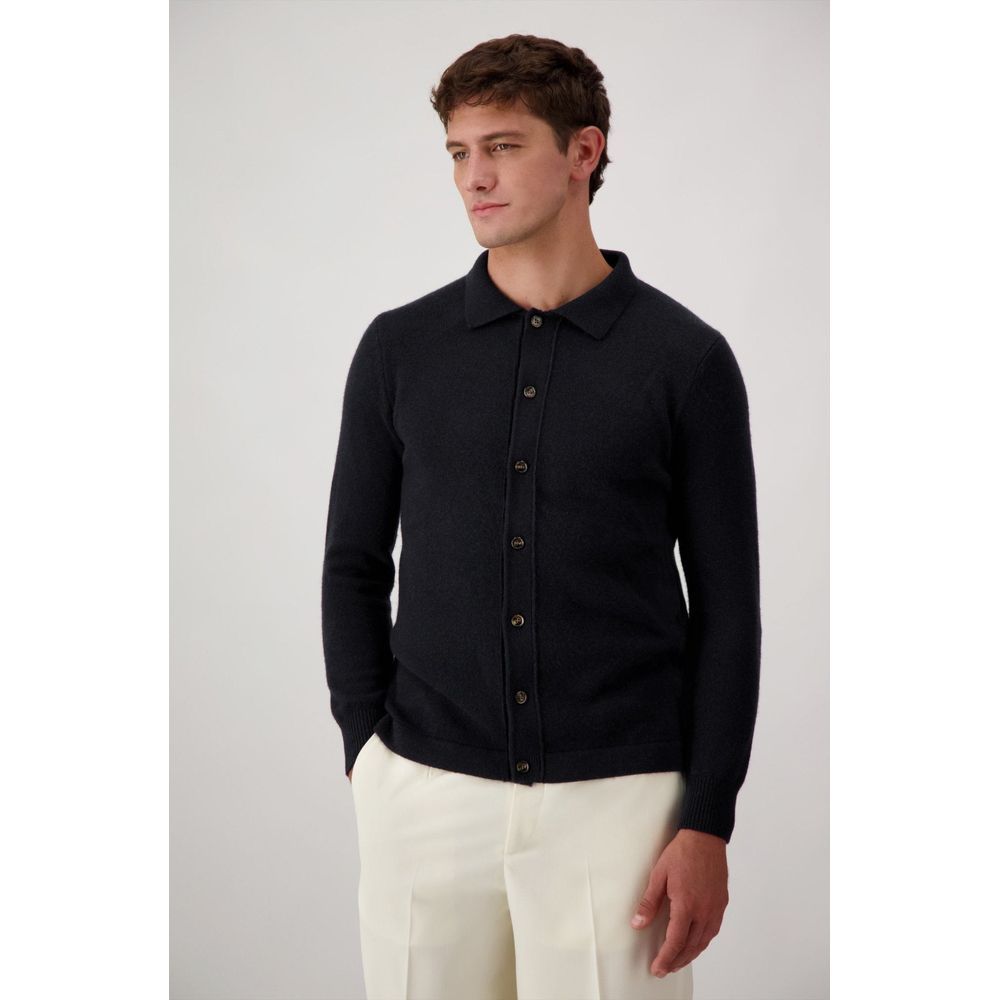 Autore Black Wool Men's Cardigan - Autore - Modalova