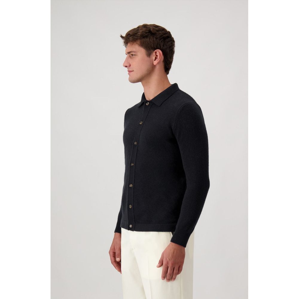 Autore Black Wool Men's Cardigan - Autore - Modalova