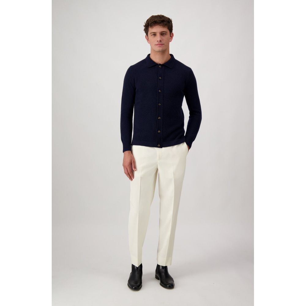 Autore Blue Wool Men's Cardigan - Autore - Modalova