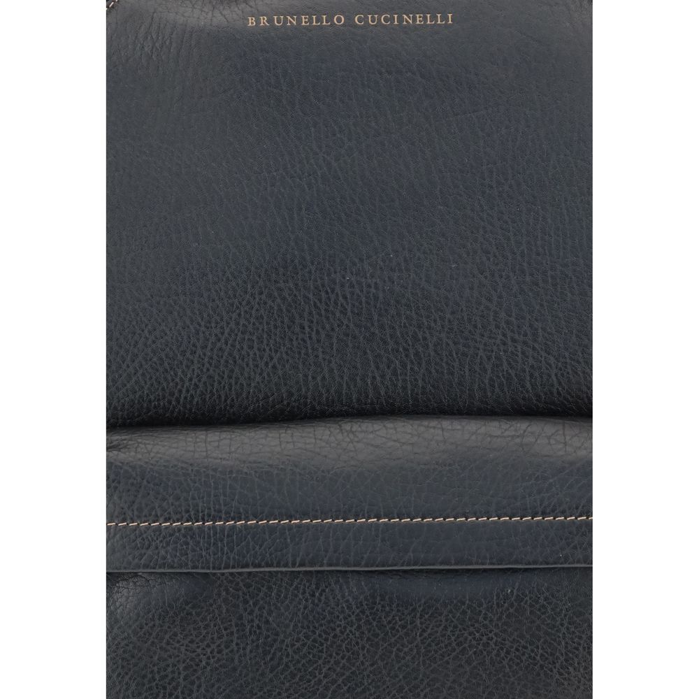 Calf Leather Bos Taurus Men's Handbag - Brunello Cucinelli - Modalova