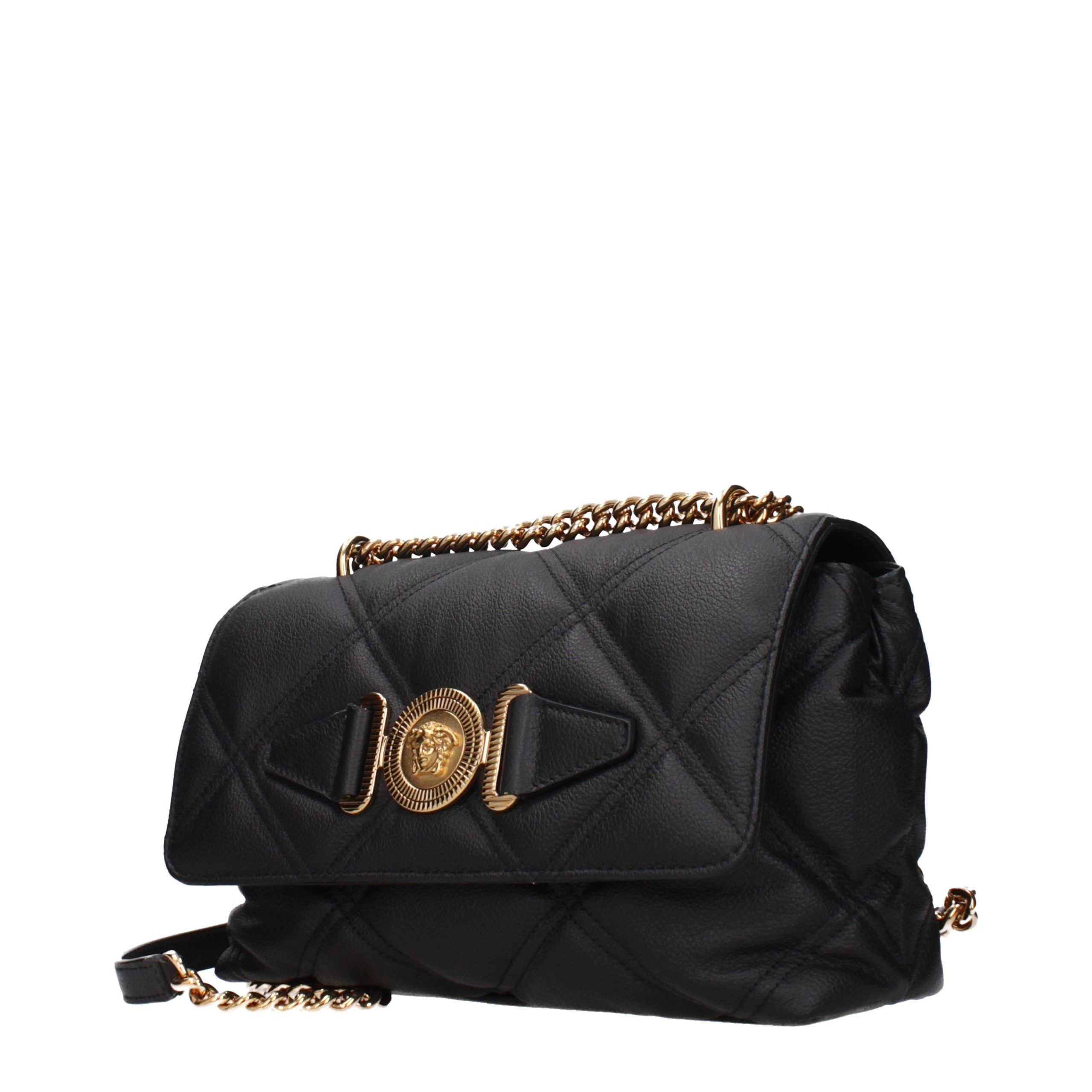 Leather Shoulder Women's Bag - Versace - Modalova