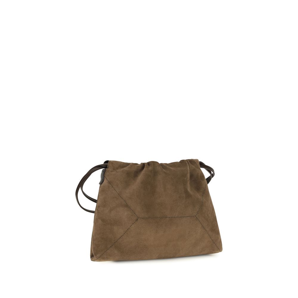 Calf Leather Bos Taurus Shoulder Women's Bag - Brunello Cucinelli - Modalova