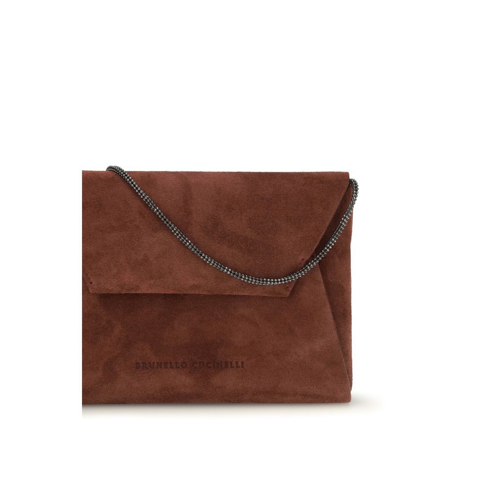 Calf Leather Bos Taurus Shoulder Women's Bag - Brunello Cucinelli - Modalova