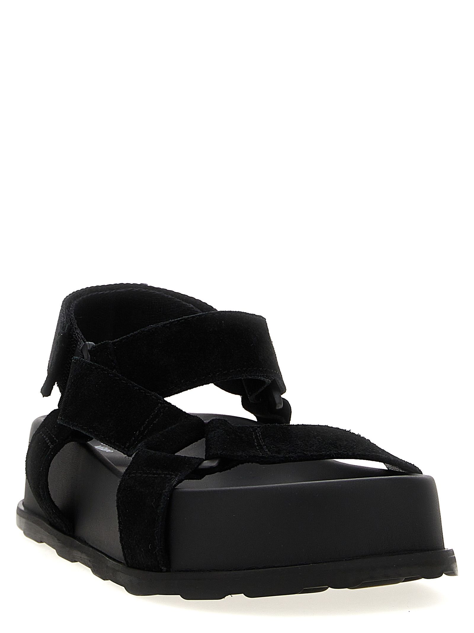 Calfskin Flat Women's Sandals - Moschino - Modalova