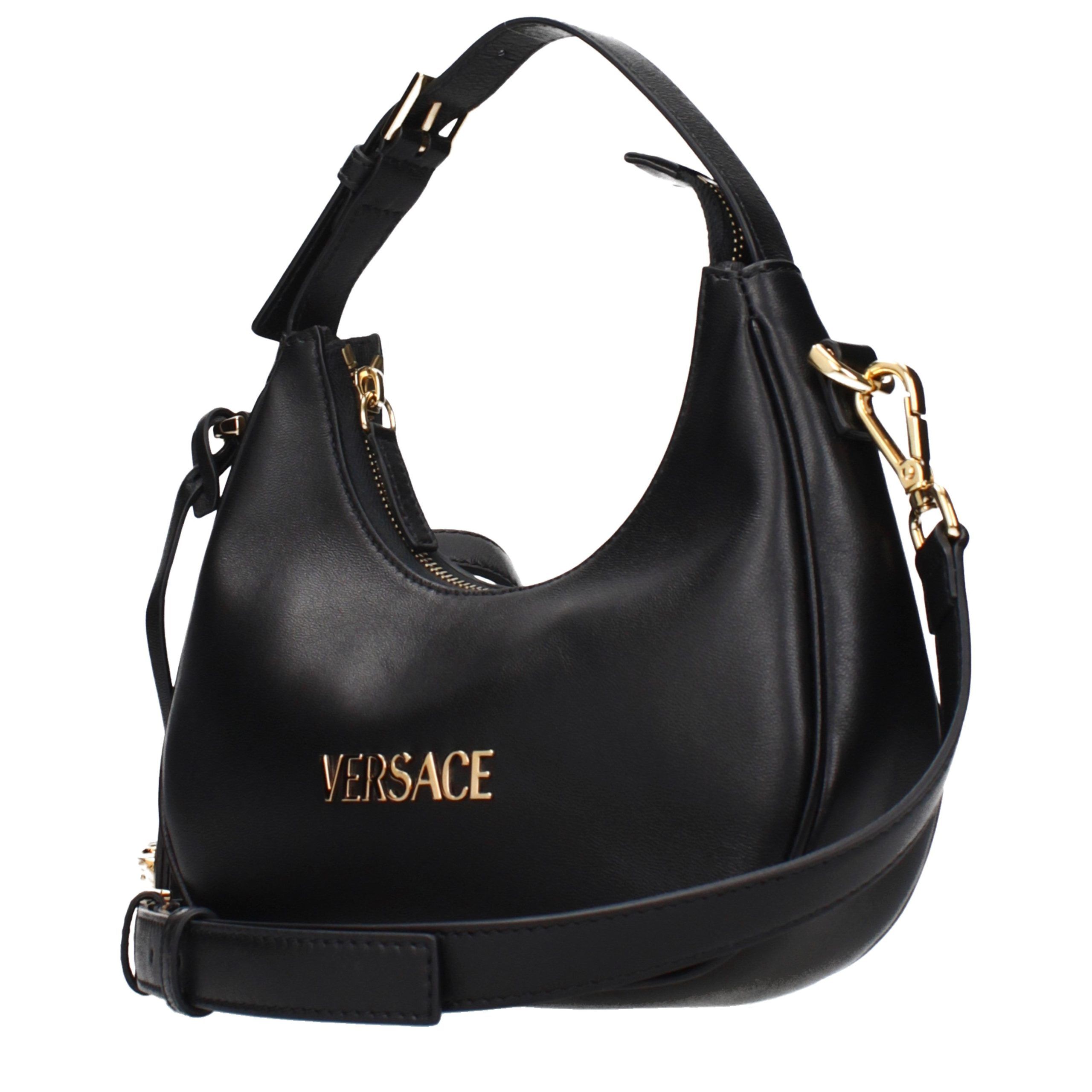 Leather Women's Handbag - Versace - Modalova