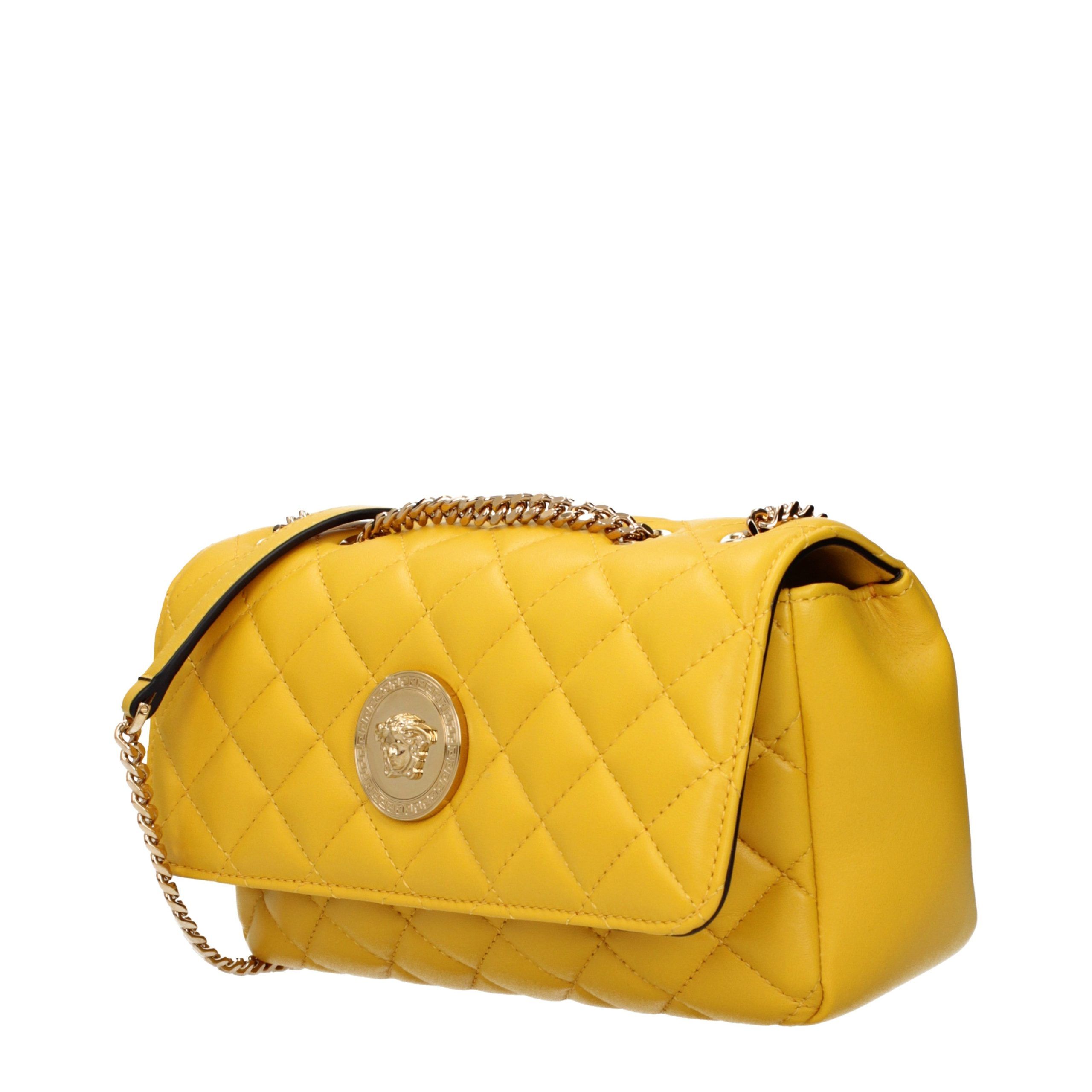 Leather Shoulder Women's Bag - Versace - Modalova