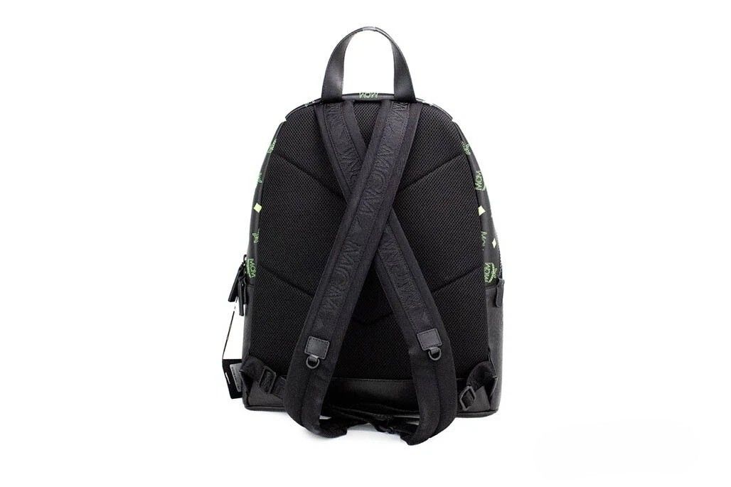 Color Splash Visetos Green Purple Medium Mixed Leather Backpack Men's Bookbag - MCM - Modalova