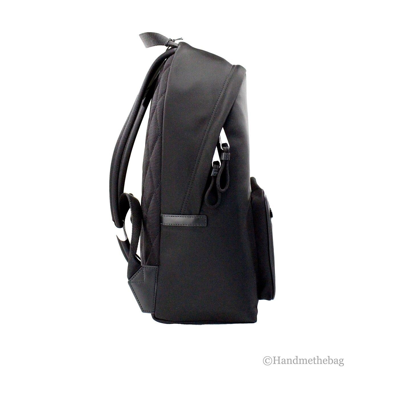 Abbeydale Branded Stamp Black Nylon Backpack Shoulder Men's Bookbag - Burberry - Modalova