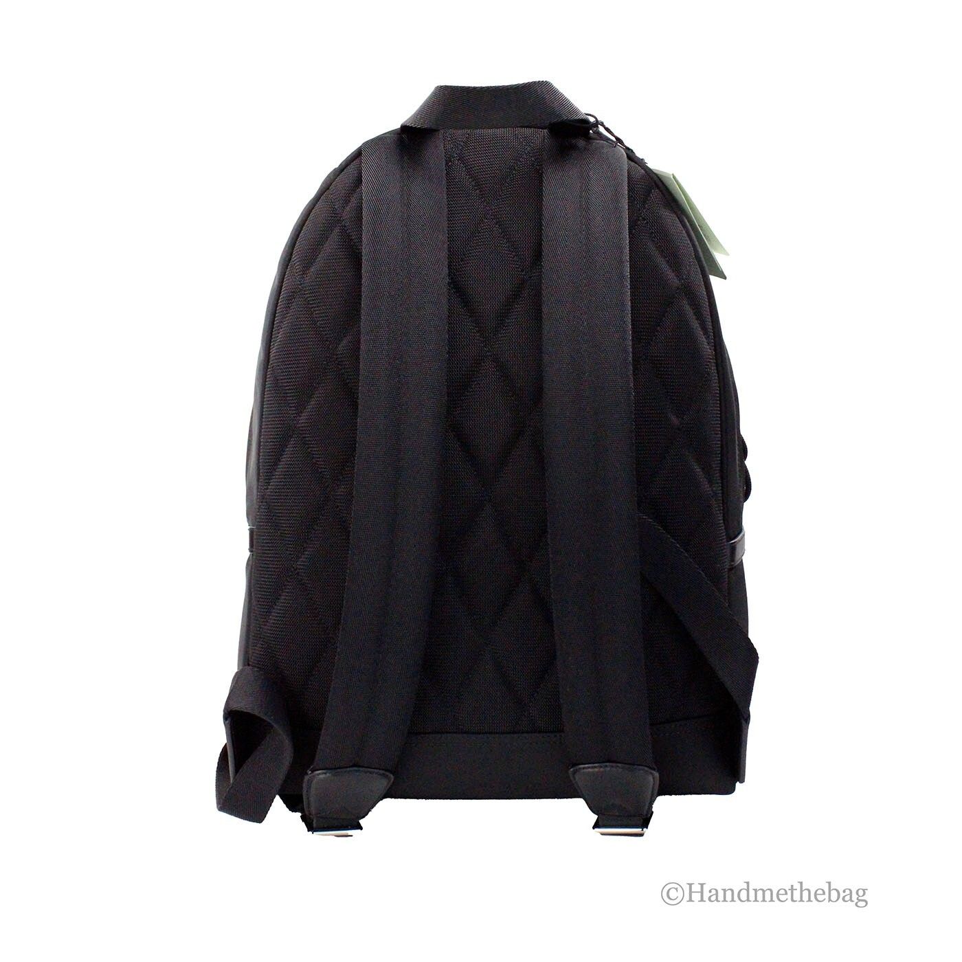 Abbeydale Branded Stamp Black Nylon Backpack Shoulder Men's Bookbag - Burberry - Modalova