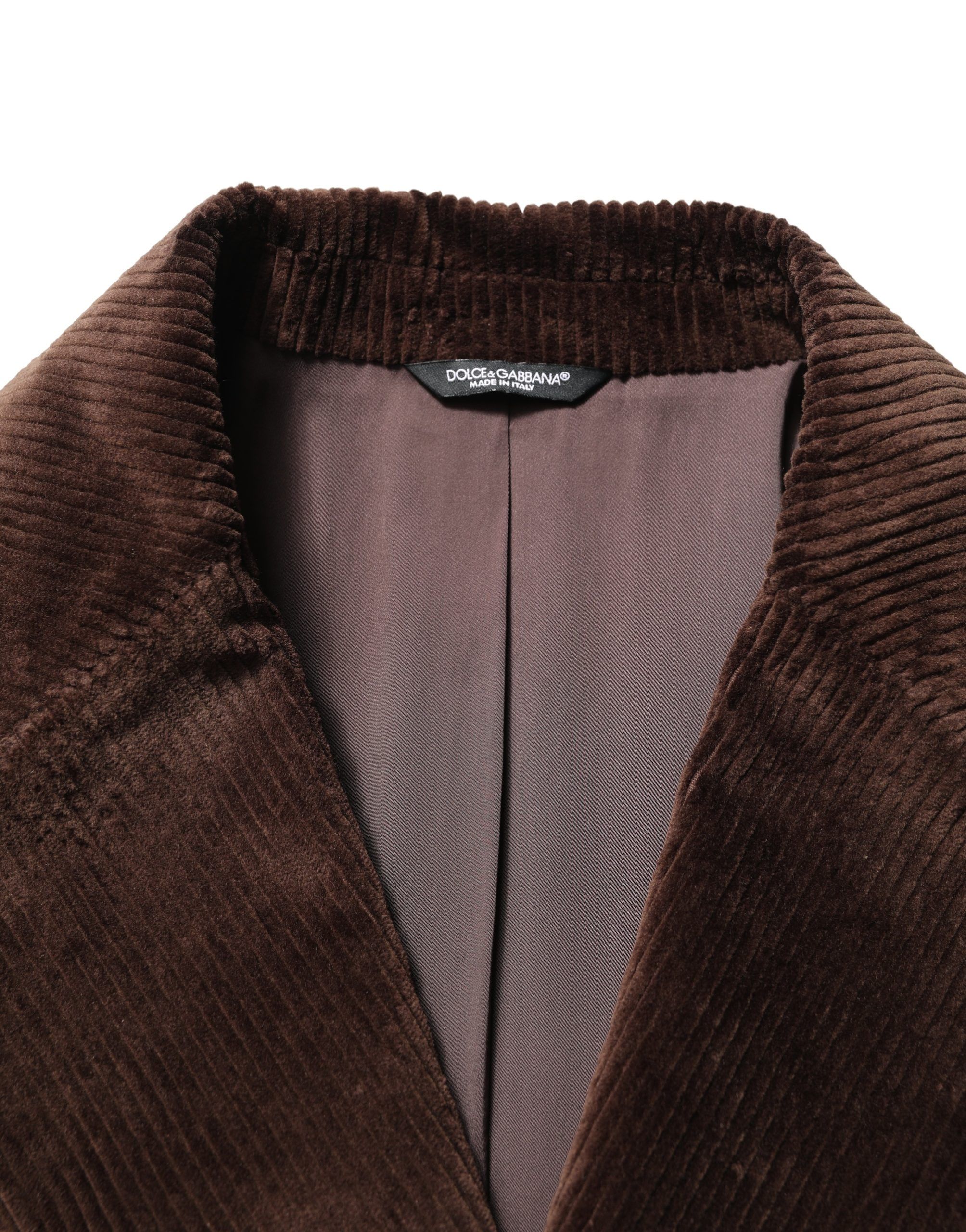 Double Breasted Corduroy Blazer Men's Jacket - Dolce & Gabbana - Modalova