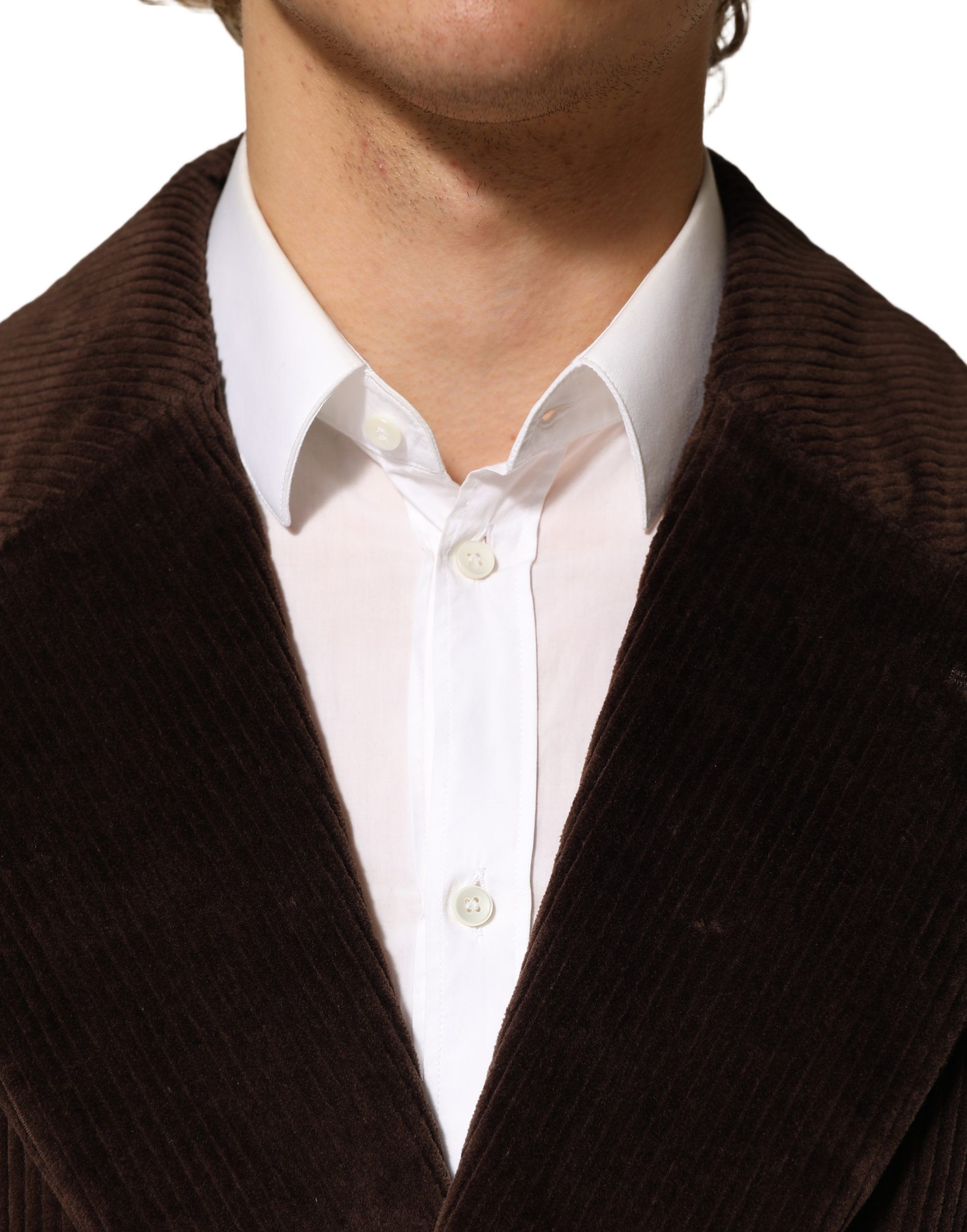 Double Breasted Corduroy Blazer Men's Jacket - Dolce & Gabbana - Modalova