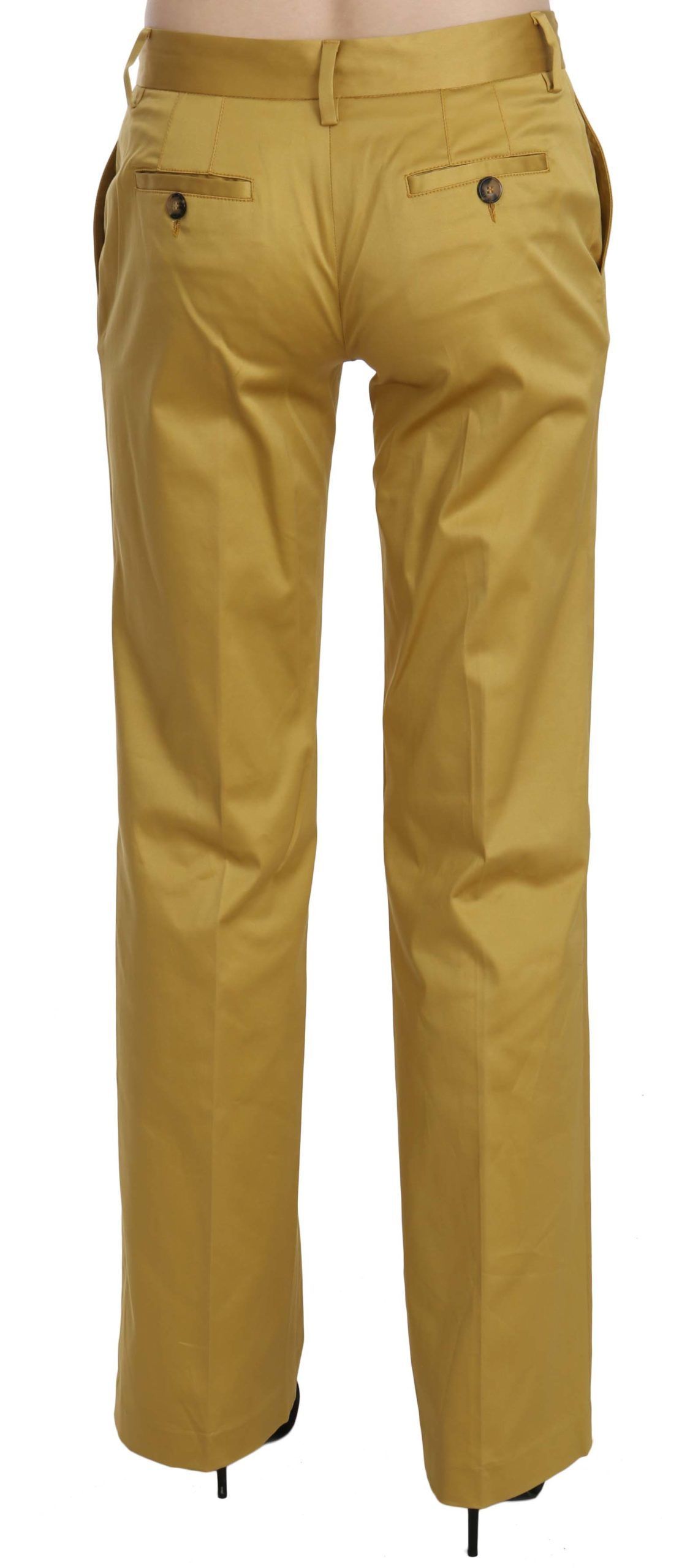 Mustard Straight Formal Trousers Women's Pants - Just Cavalli - Modalova