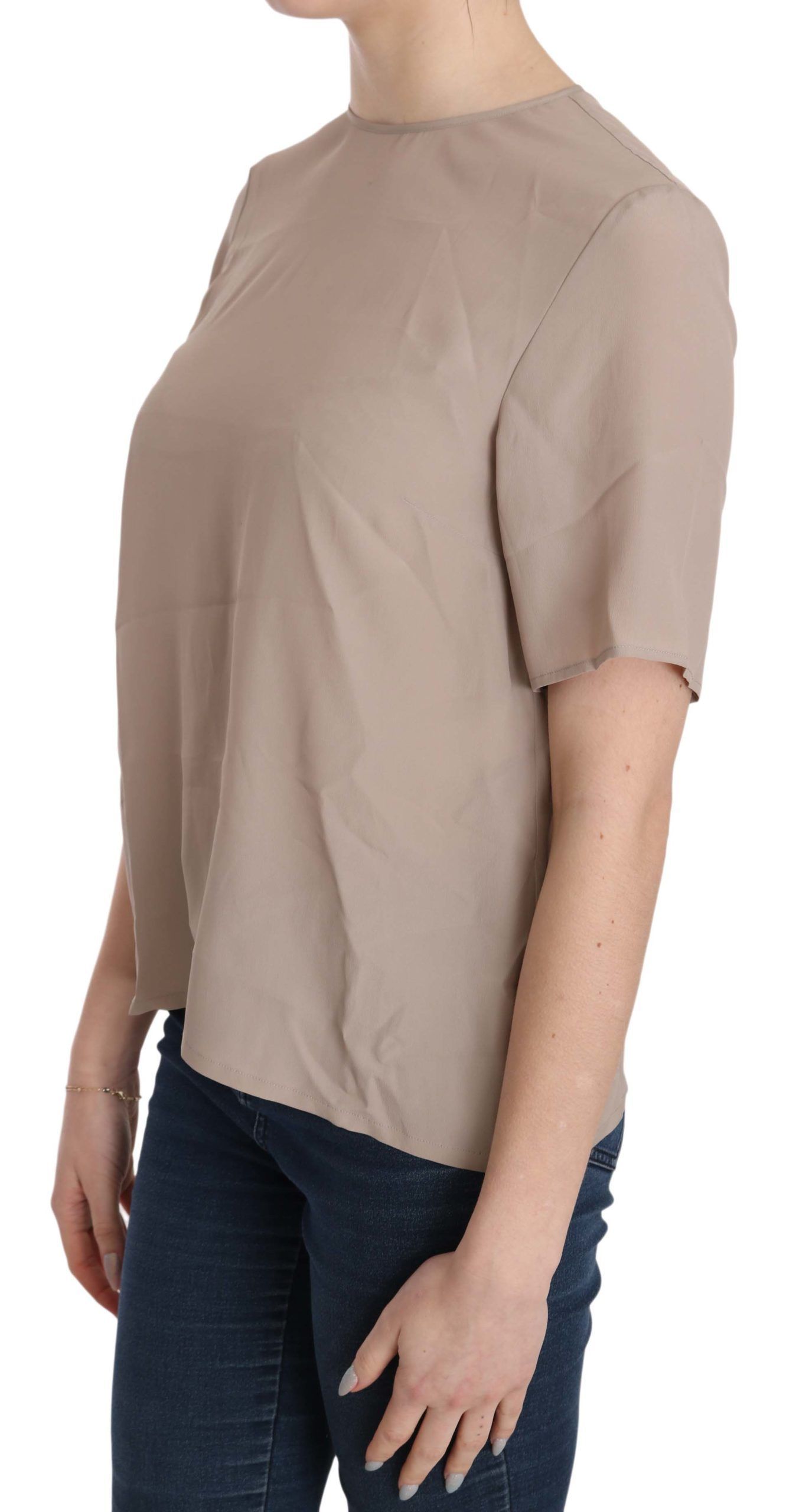 Crew Neck Short Sleeve Women's Blouse - Dolce & Gabbana - Modalova