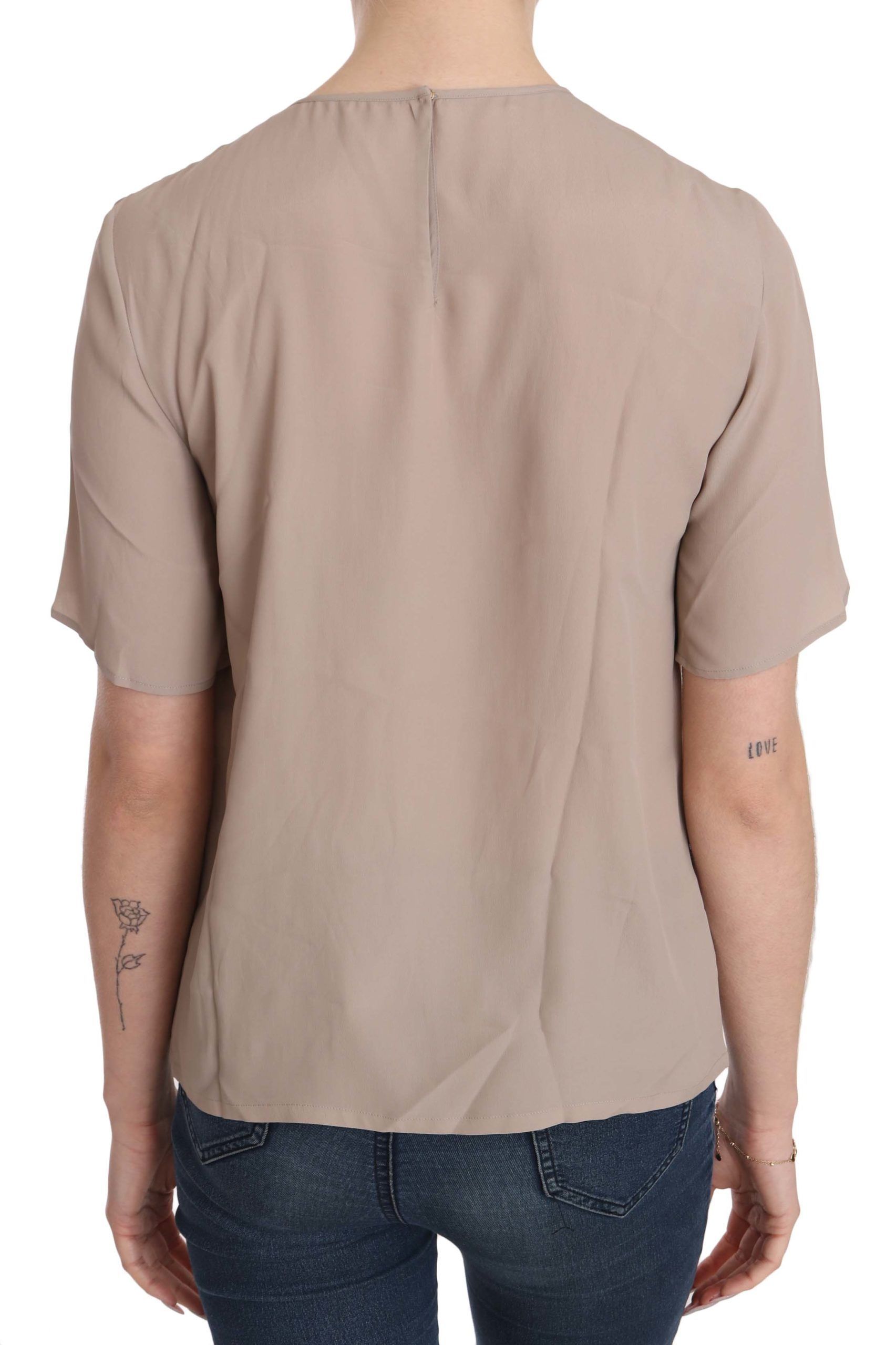 Crew Neck Short Sleeve Women's Blouse - Dolce & Gabbana - Modalova