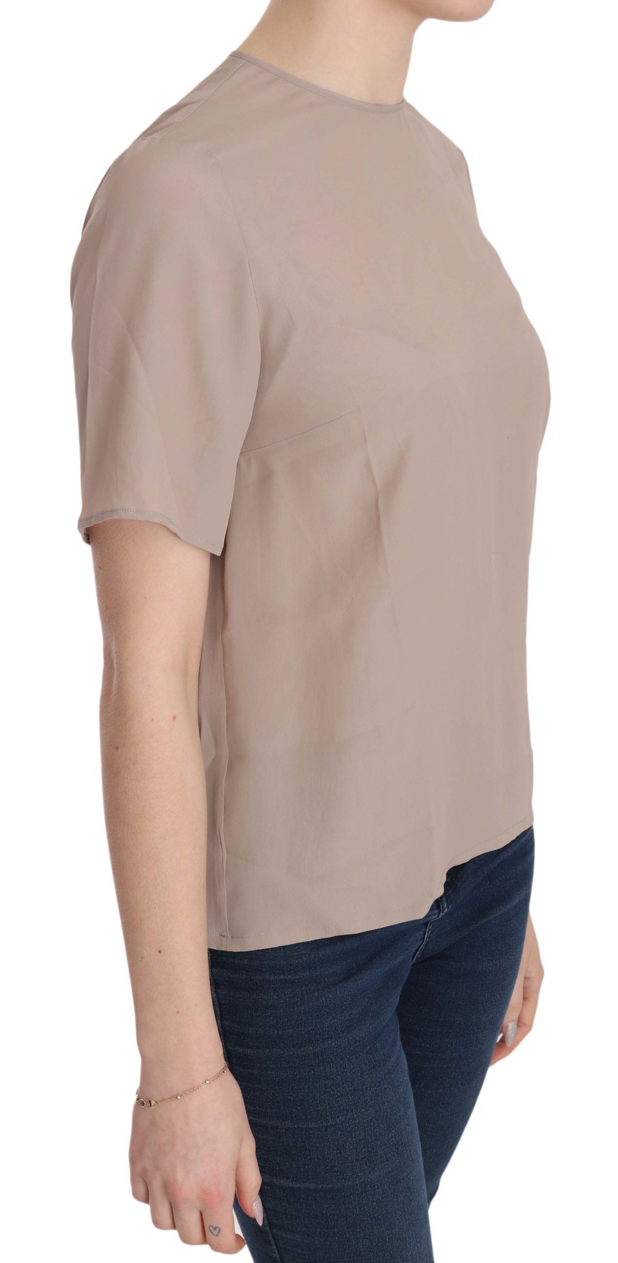 Crew Neck Short Sleeve Women's Blouse - Dolce & Gabbana - Modalova
