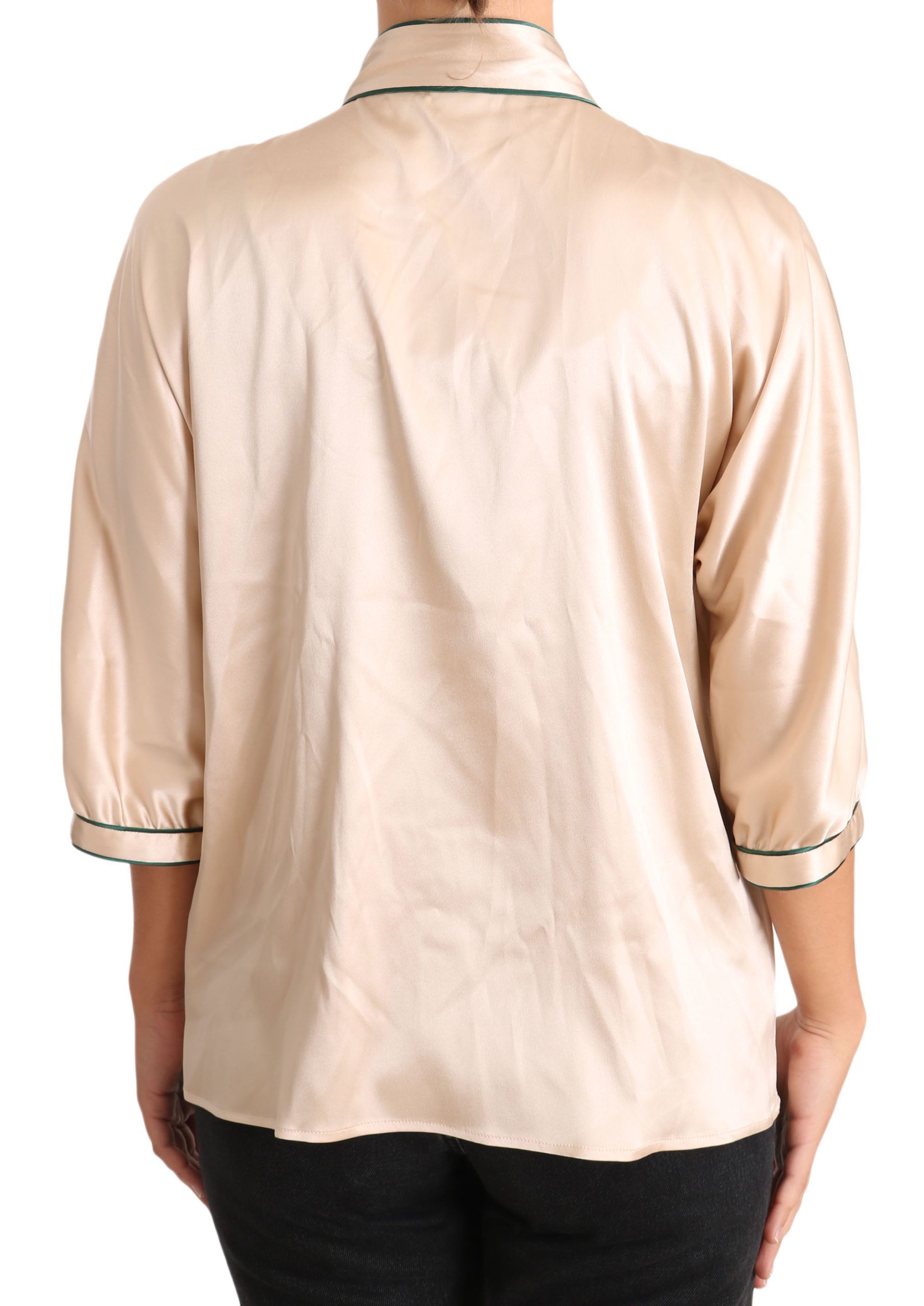 Ribbon Silk Stretch Top Women's Blouse - Dolce & Gabbana - Modalova