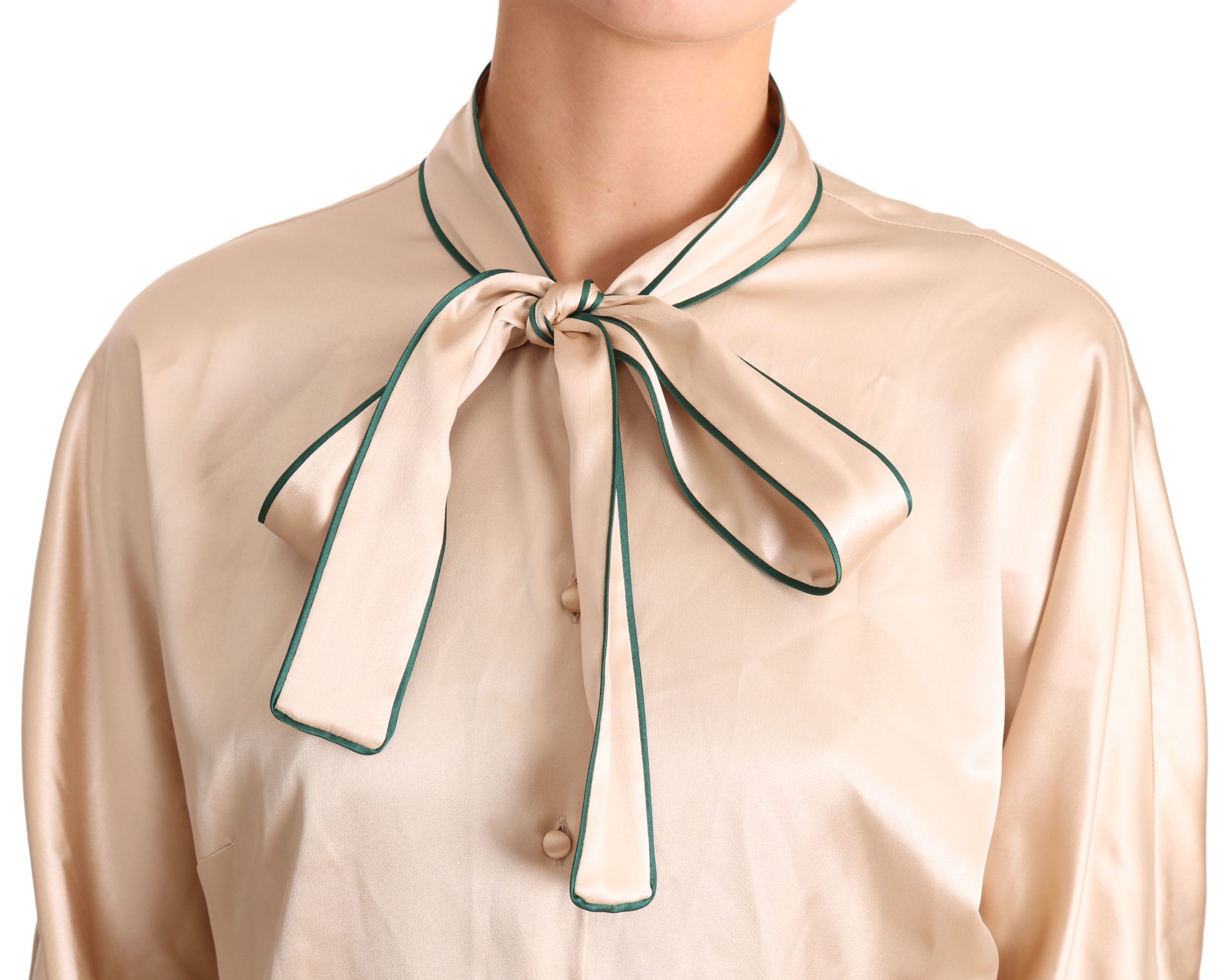 Ribbon Silk Stretch Top Women's Blouse - Dolce & Gabbana - Modalova