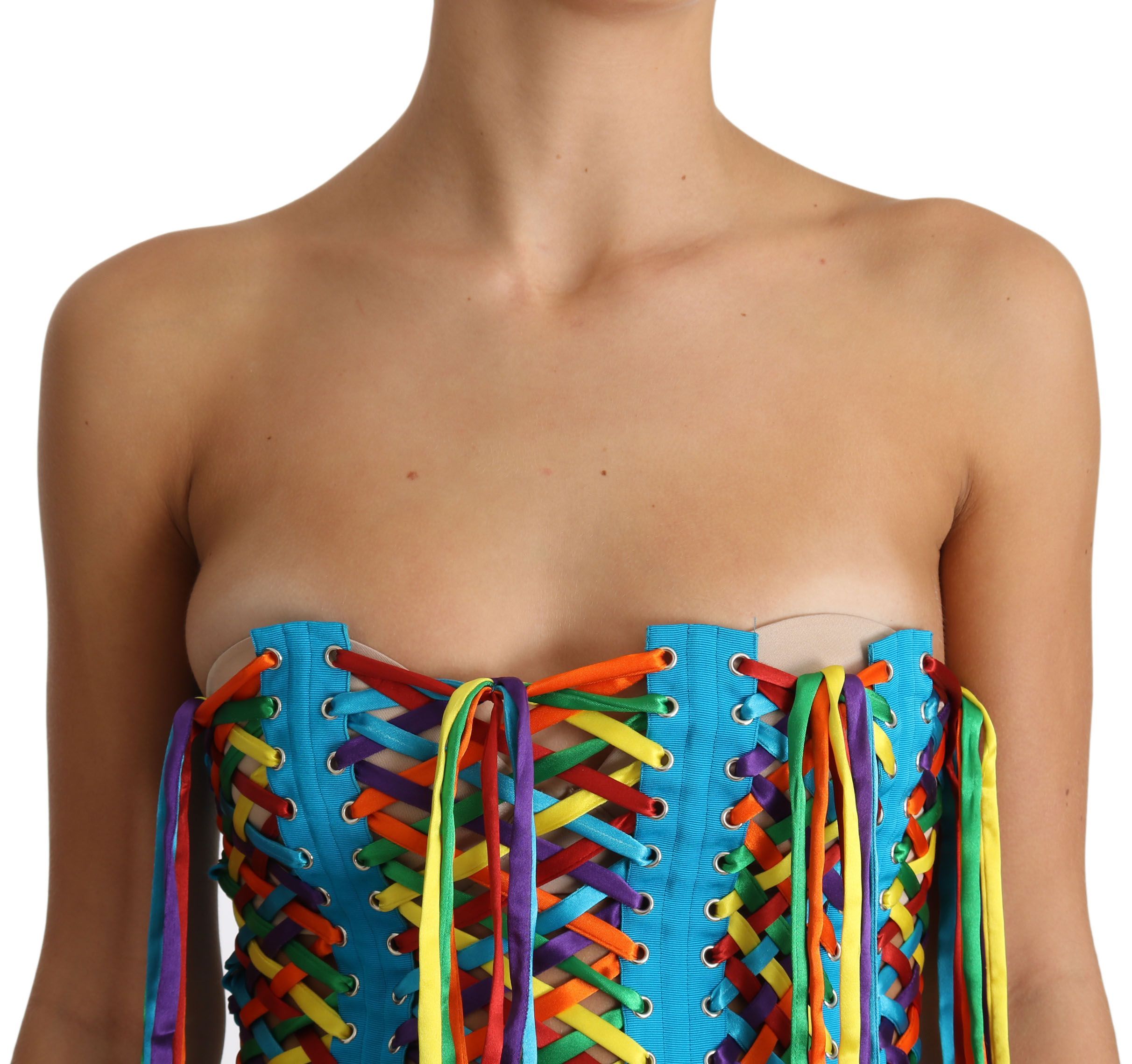 Strings Bustier Polyester Corset Women's Top - Dolce & Gabbana - Modalova