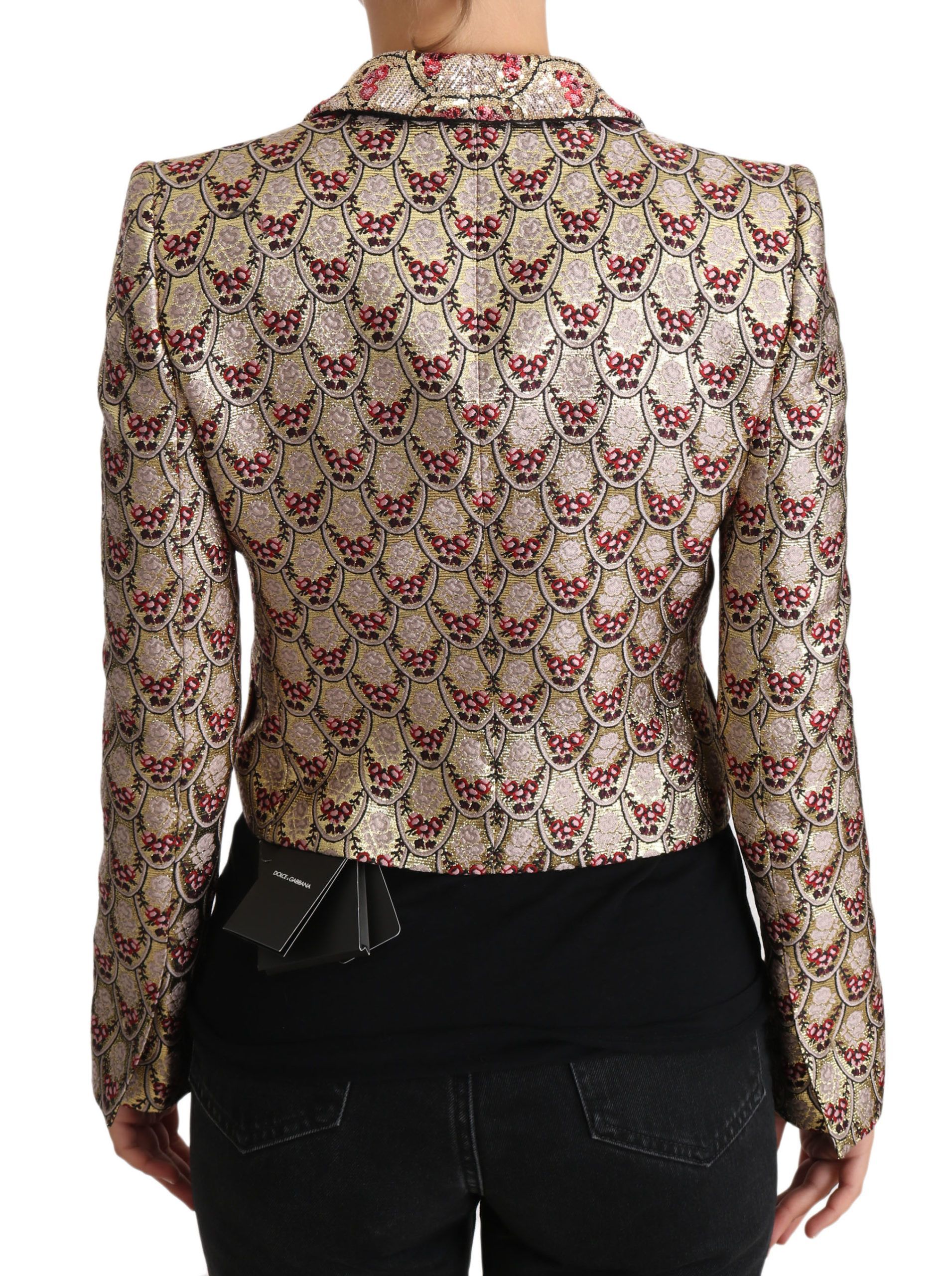 Floral Sequined Blazer Coat Women's Jacket - Dolce & Gabbana - Modalova