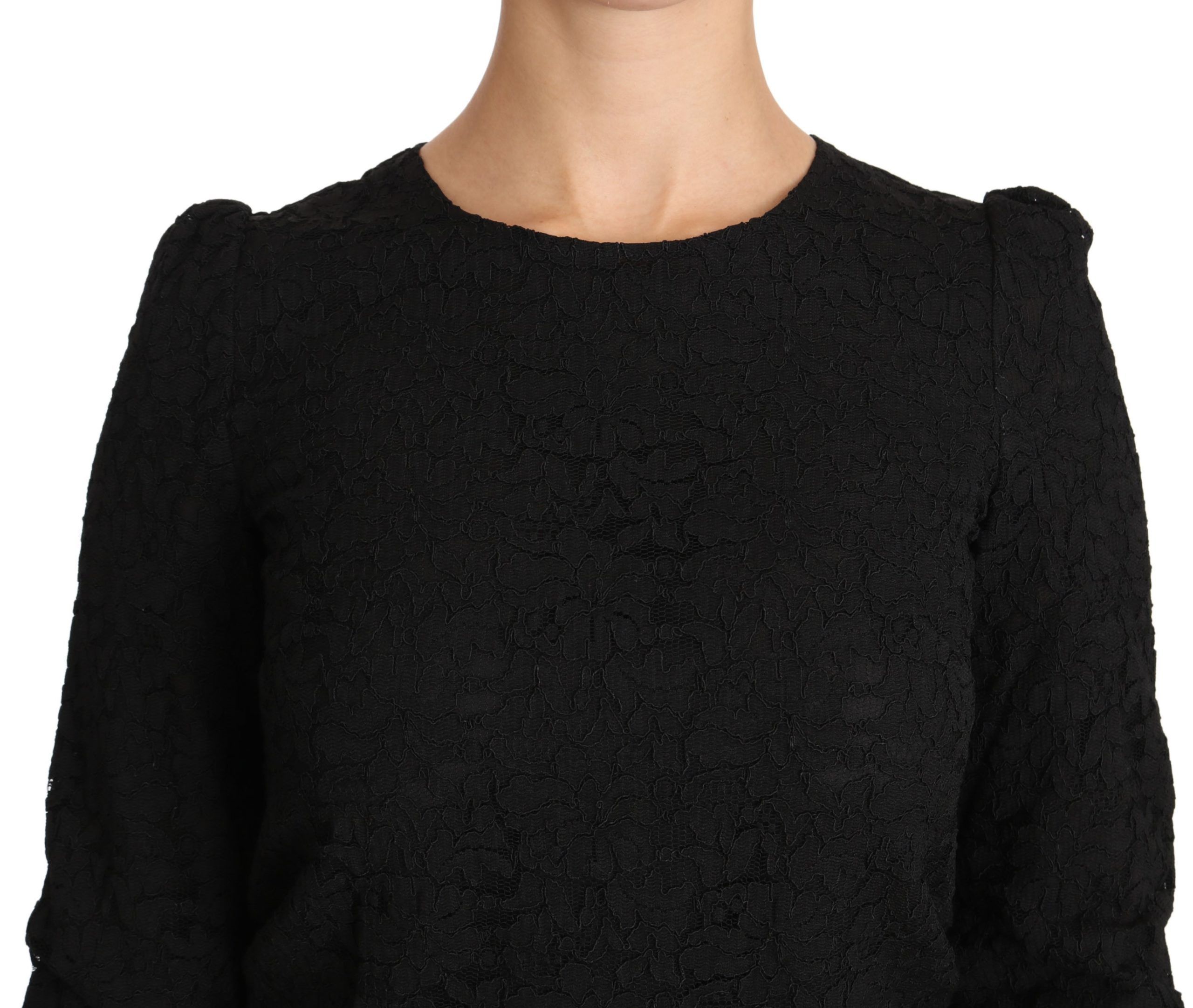 Floral Lace Zipper Top Women's Blouse - Dolce & Gabbana - Modalova