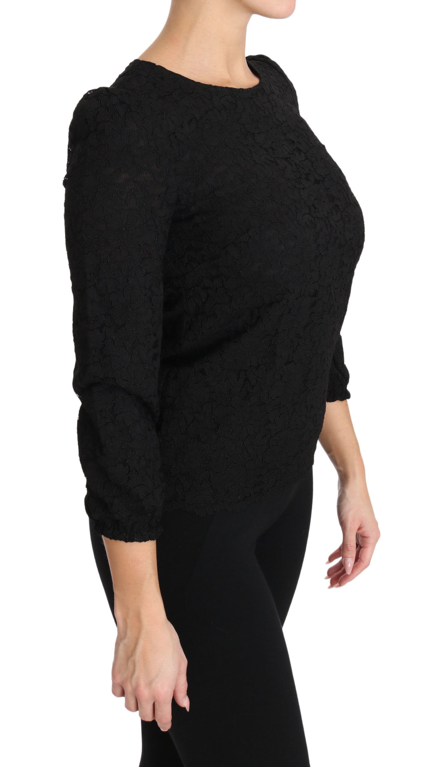 Floral Lace Zipper Top Women's Blouse - Dolce & Gabbana - Modalova