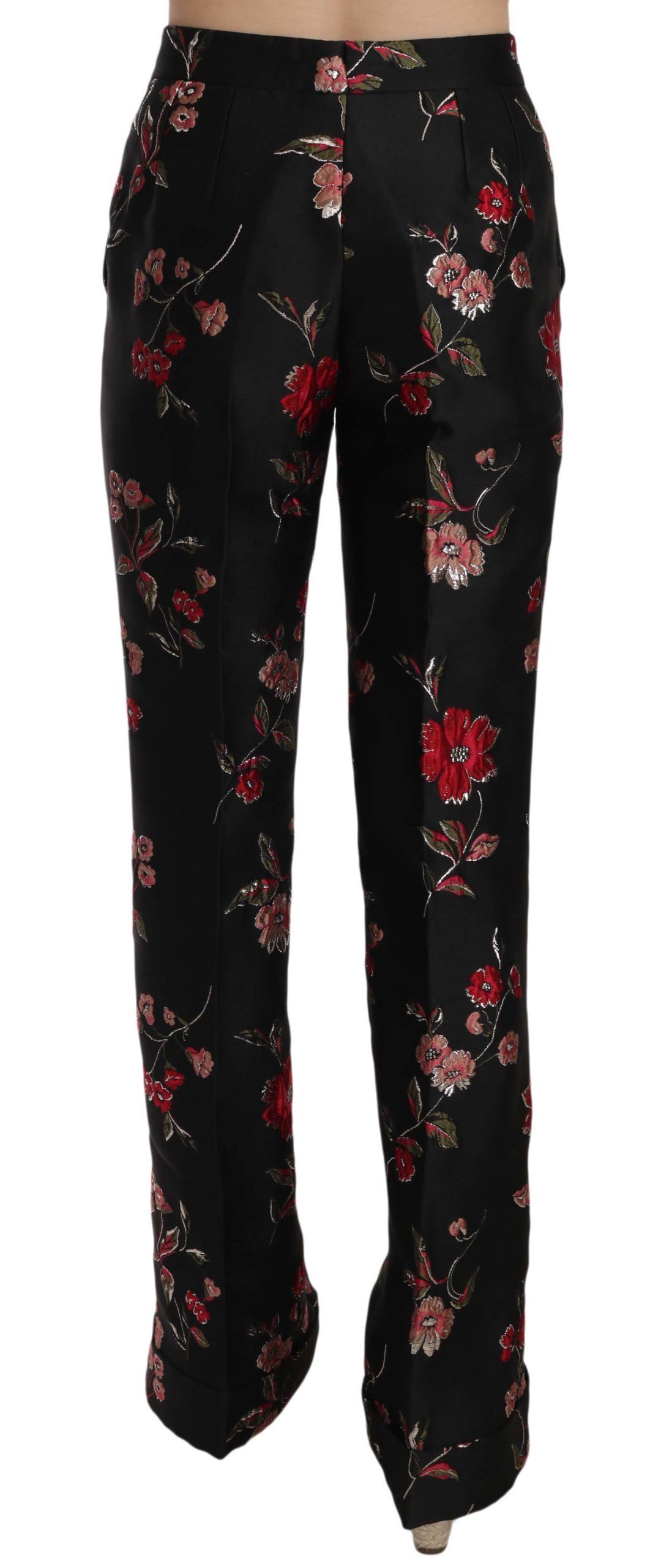 Floral Print Boot Cut Trouser Women's Pants - Dolce & Gabbana - Modalova