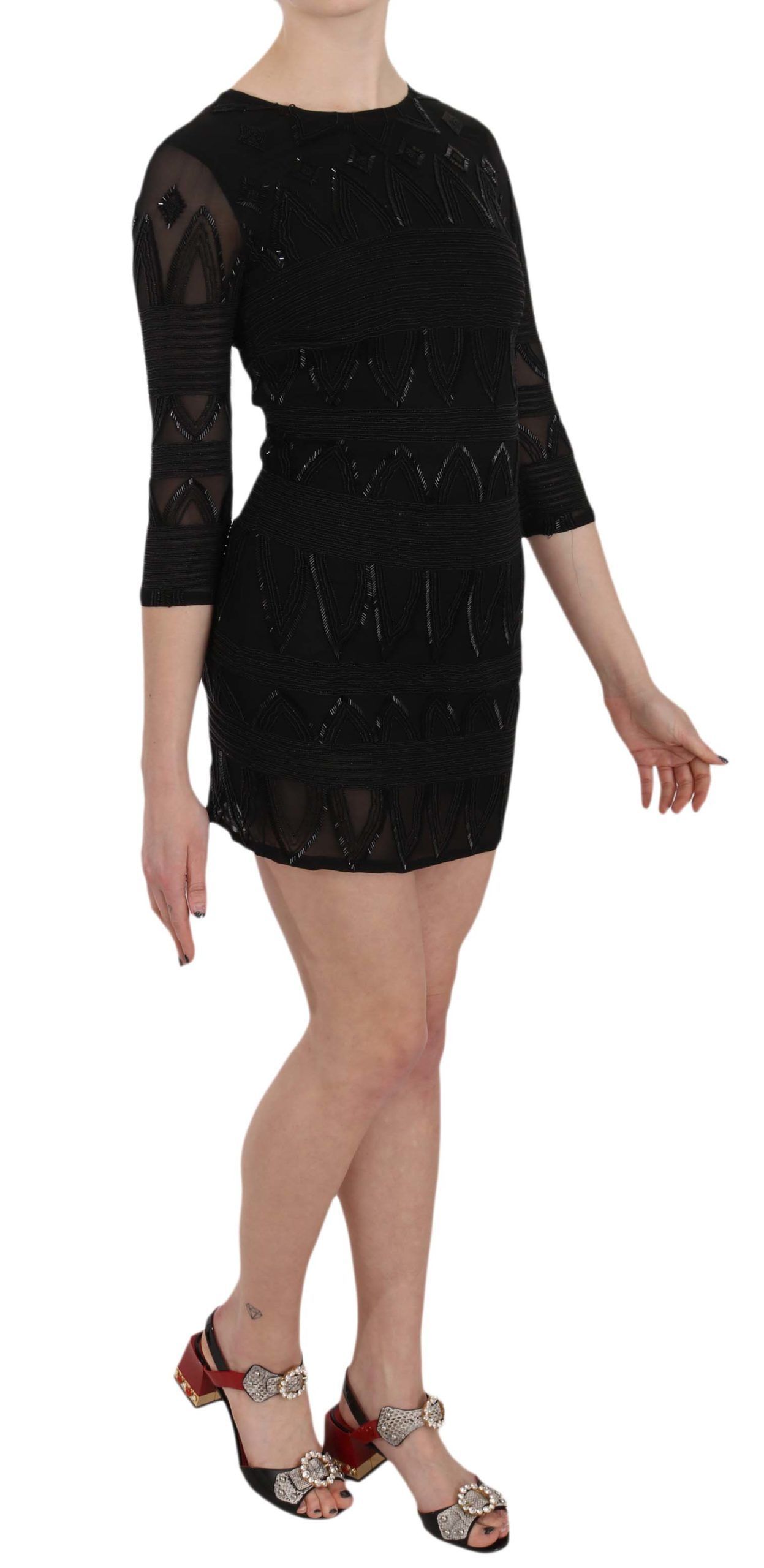 Silk Sequined Mini Shift Women's Gown - John Richmond - Modalova