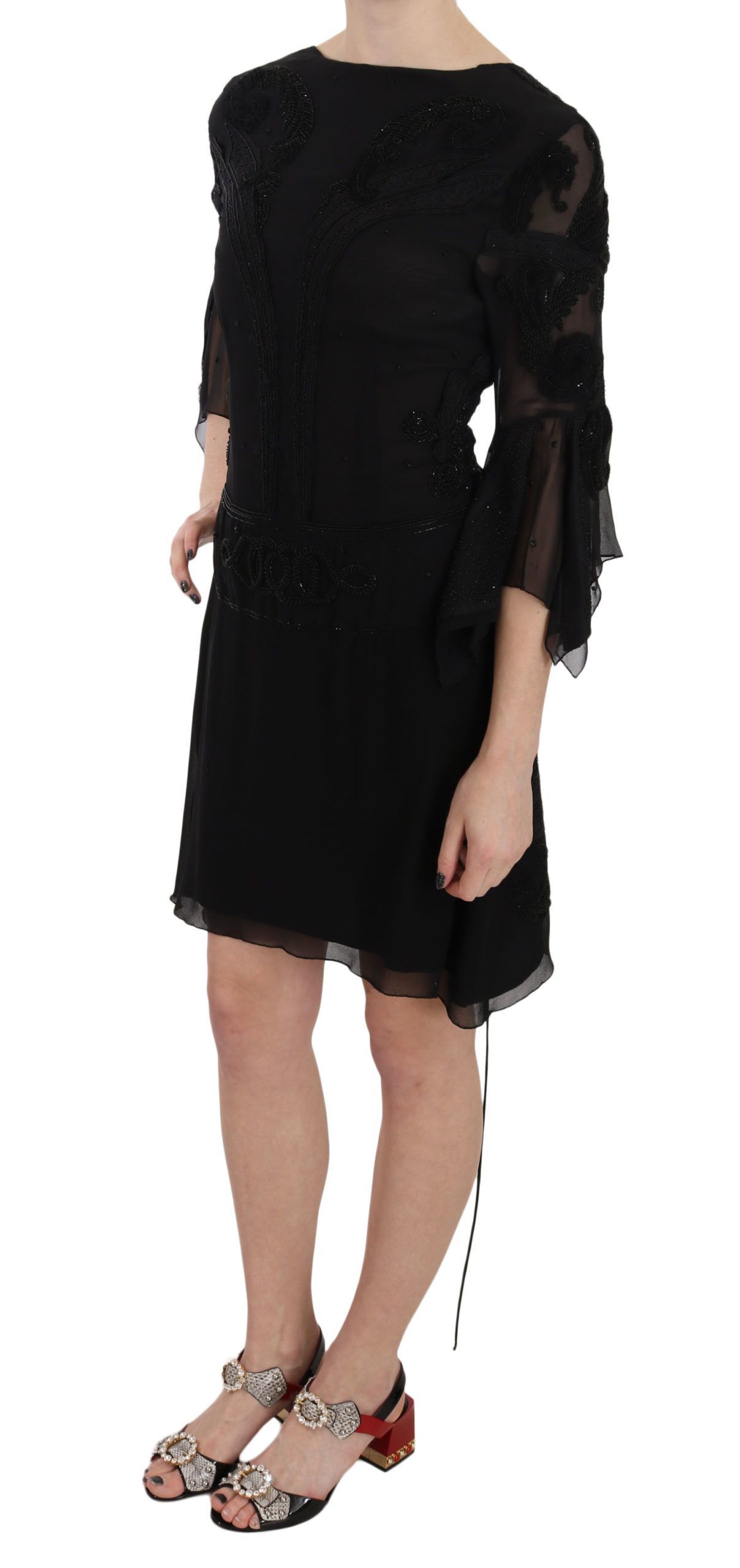 Sequined Silk Mini Shift Women's Gown - John Richmond - Modalova