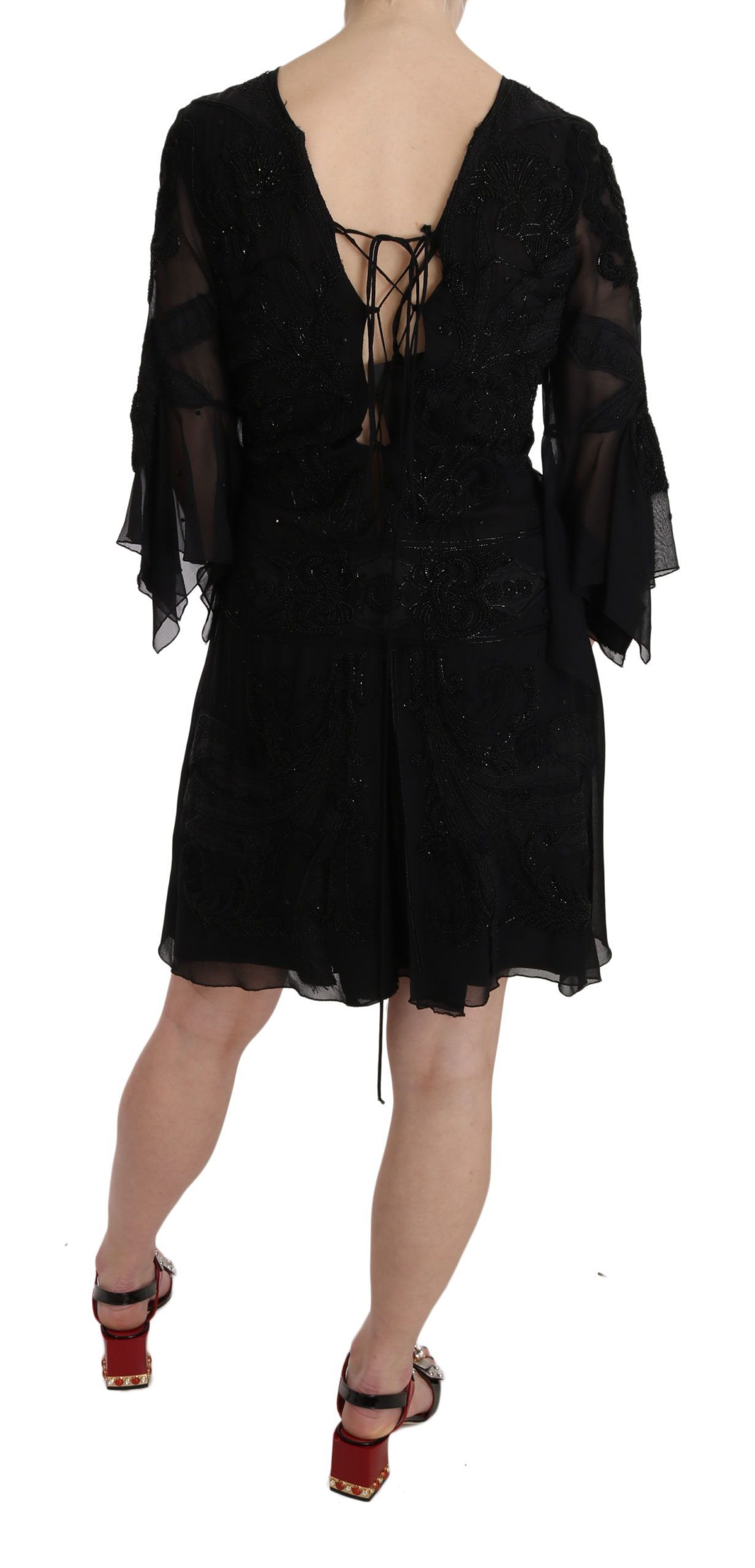 Sequined Silk Mini Shift Women's Gown - John Richmond - Modalova
