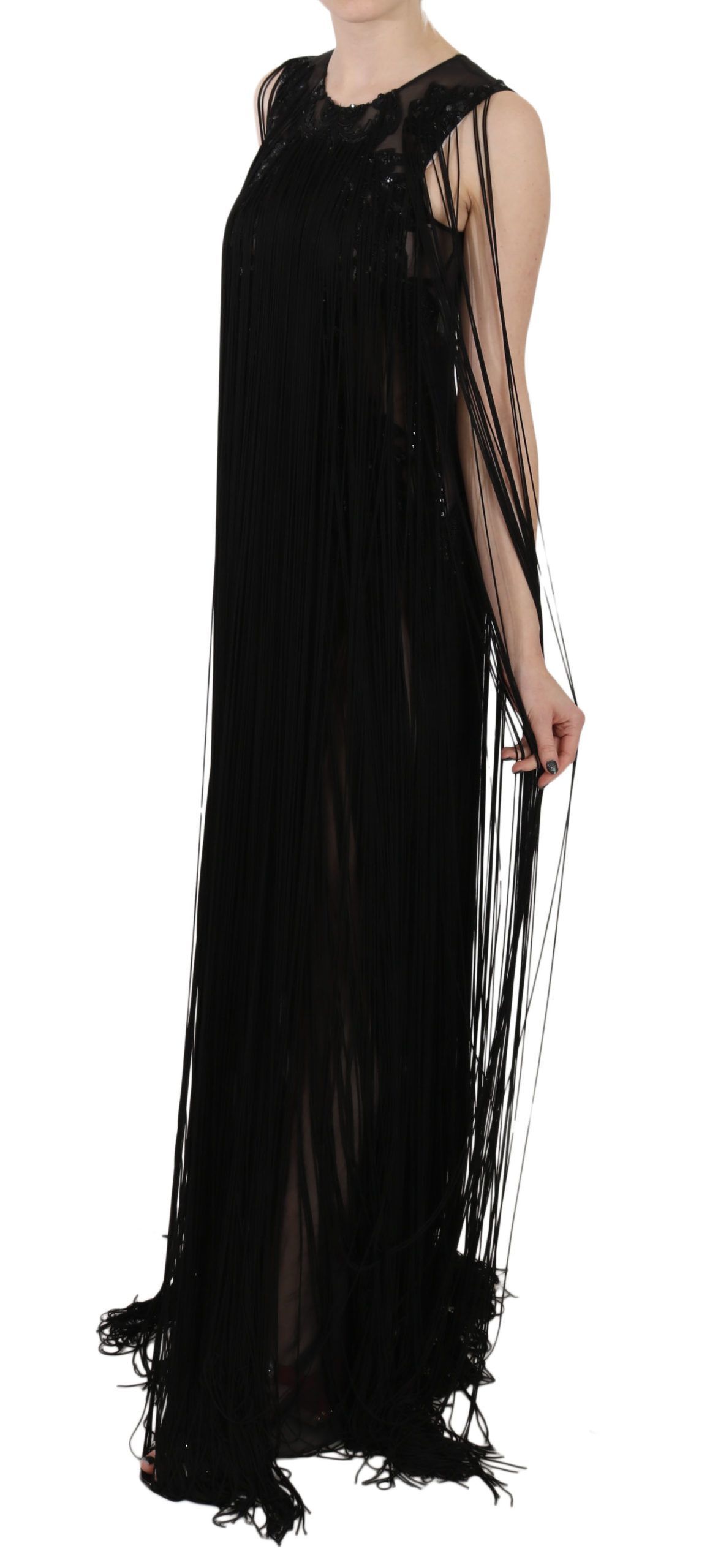 Silk Beaded Sequined Sheer Women's Dress - John Richmond - Modalova