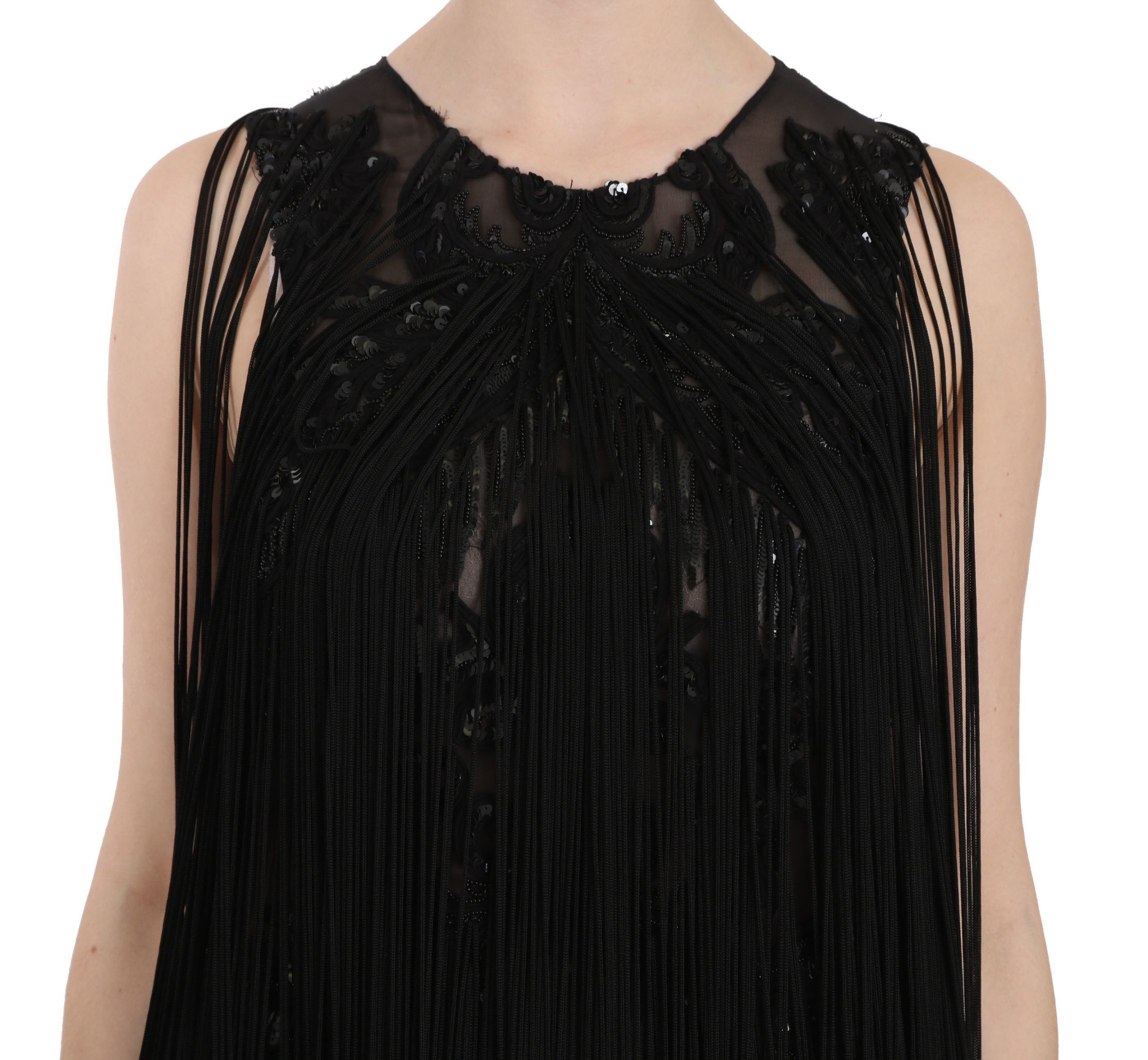 Silk Beaded Sequined Sheer Women's Dress - John Richmond - Modalova