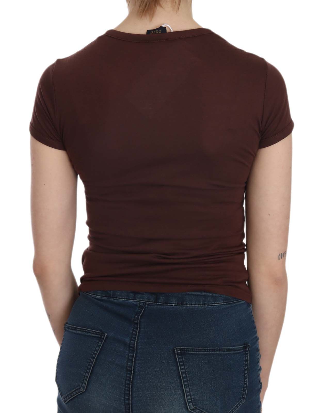 Hearts Short Sleeve Casual T-shirt Women's Top - Exte - Modalova