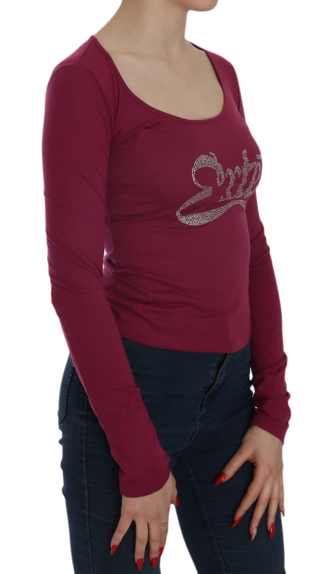 Crystal Embellished Long Sleeve Casual Women's Top - Exte - Modalova