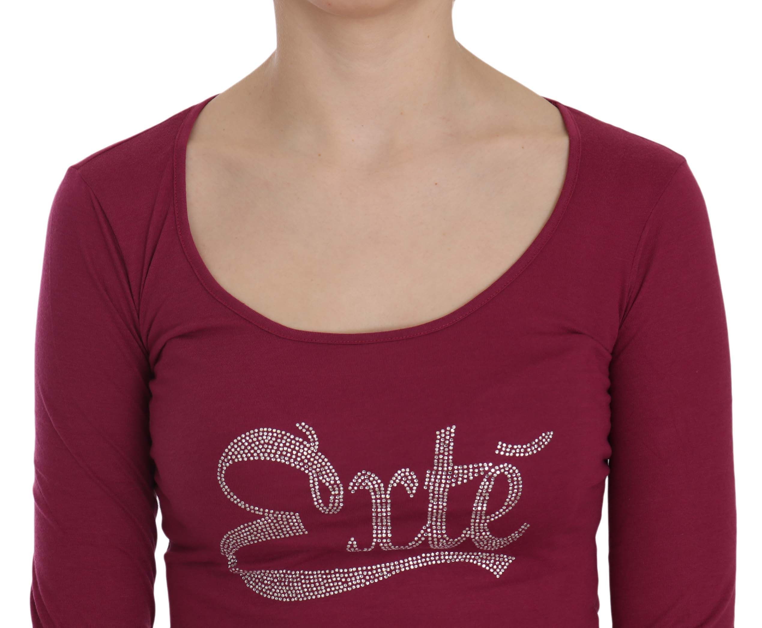 Crystal Embellished Long Sleeve Casual Women's Top - Exte - Modalova