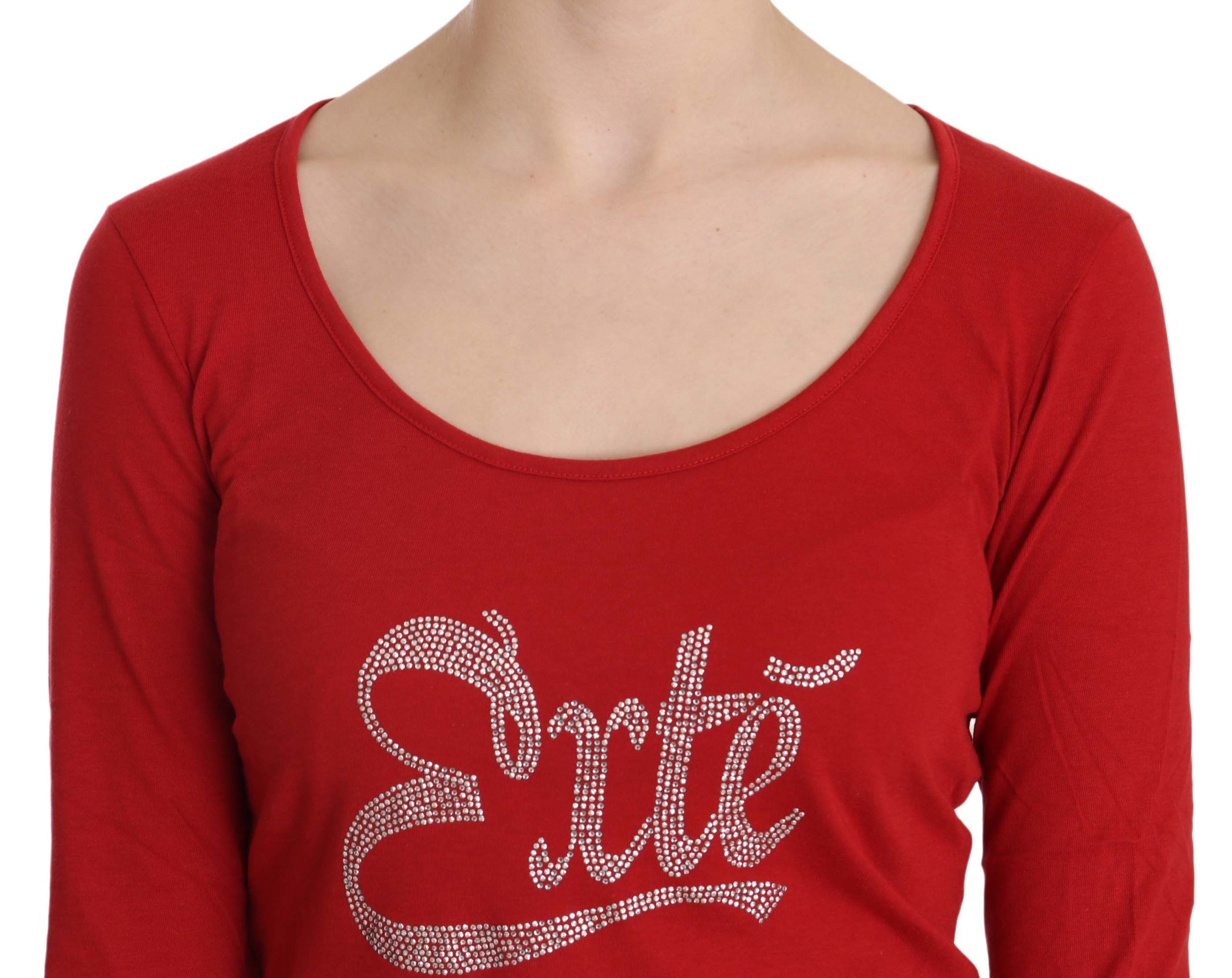 Crystal Embellished Long Sleeve Women's Blouse - Exte - Modalova